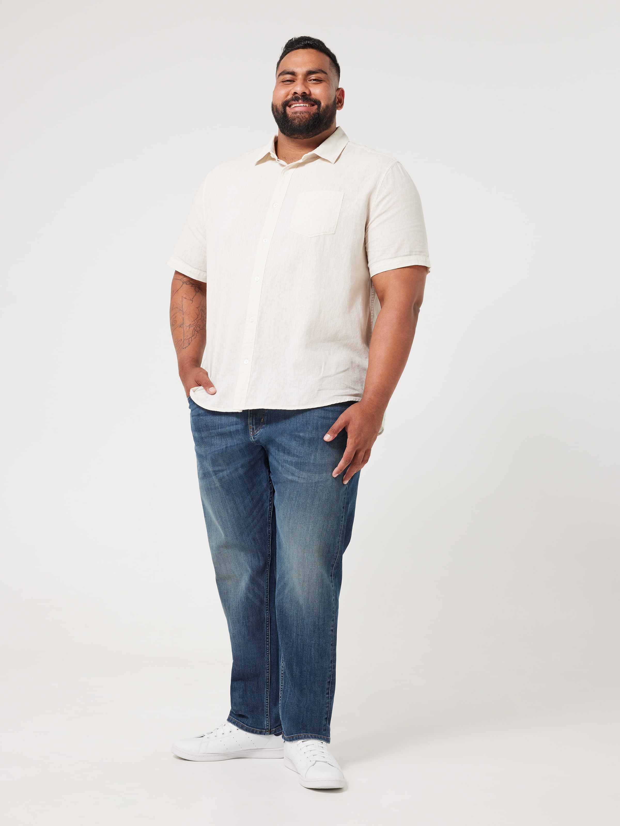 Extended Stretch Regular Straight Leg Jean