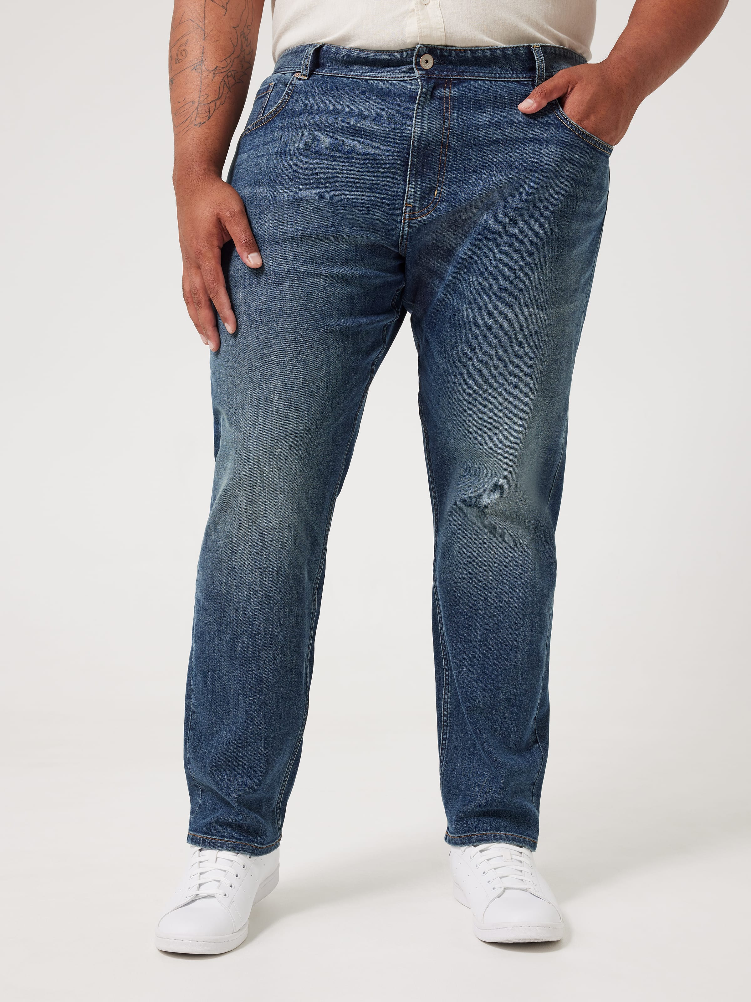 Extended Stretch Regular Straight Leg Jean
