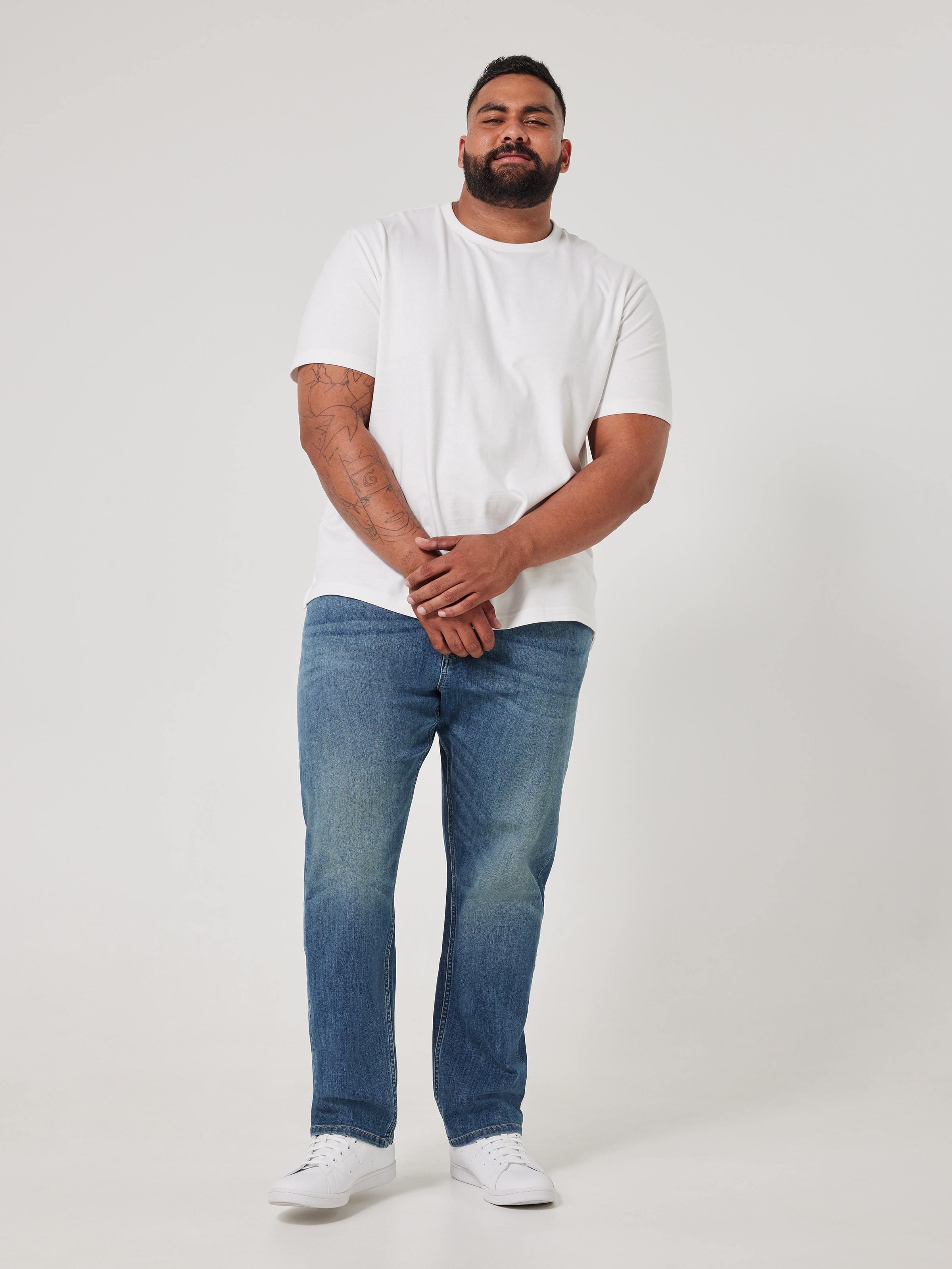 Extended Stretch Regular Straight Leg Jean