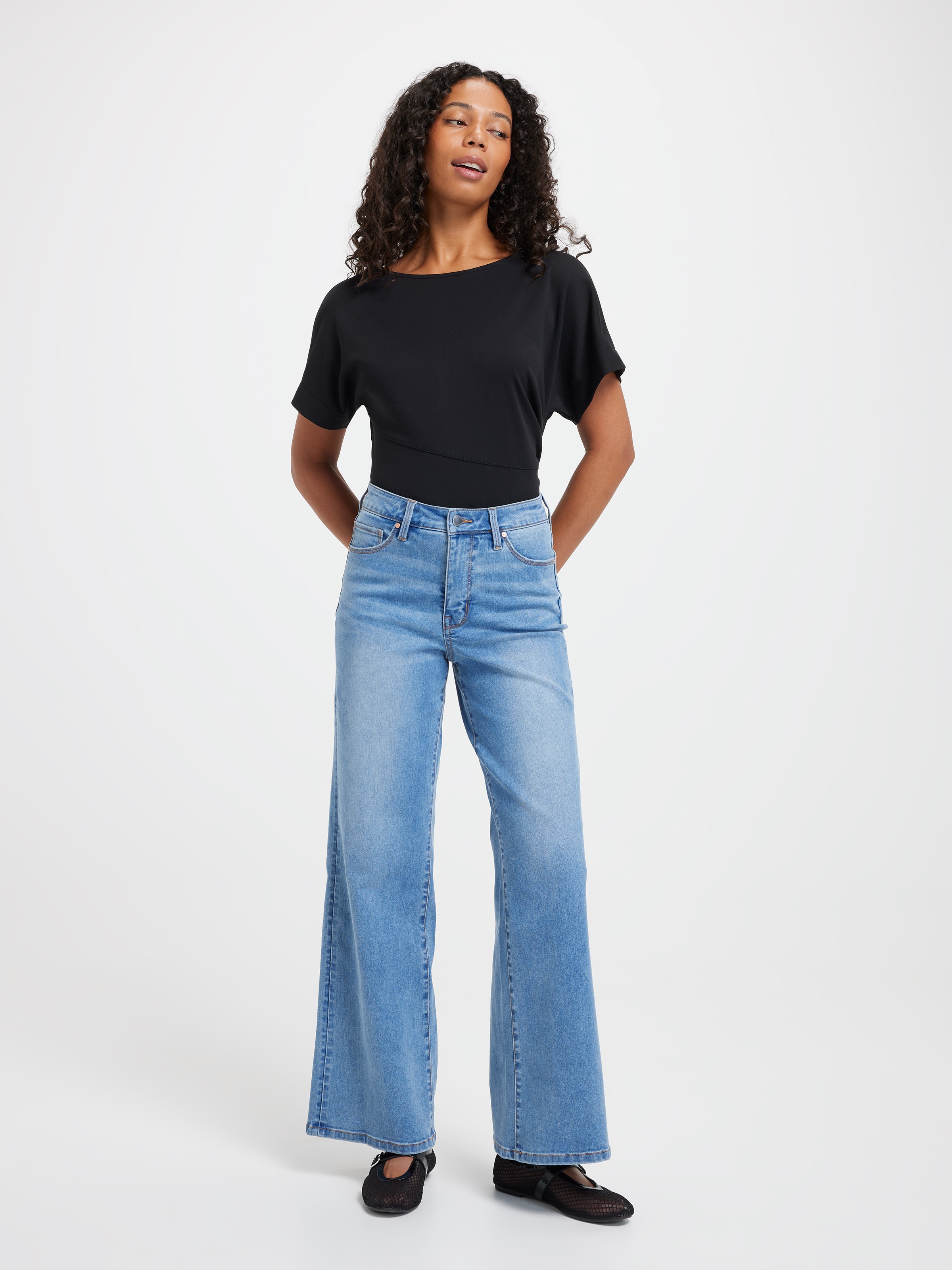 Reformed High Rise Wide Leg Jean