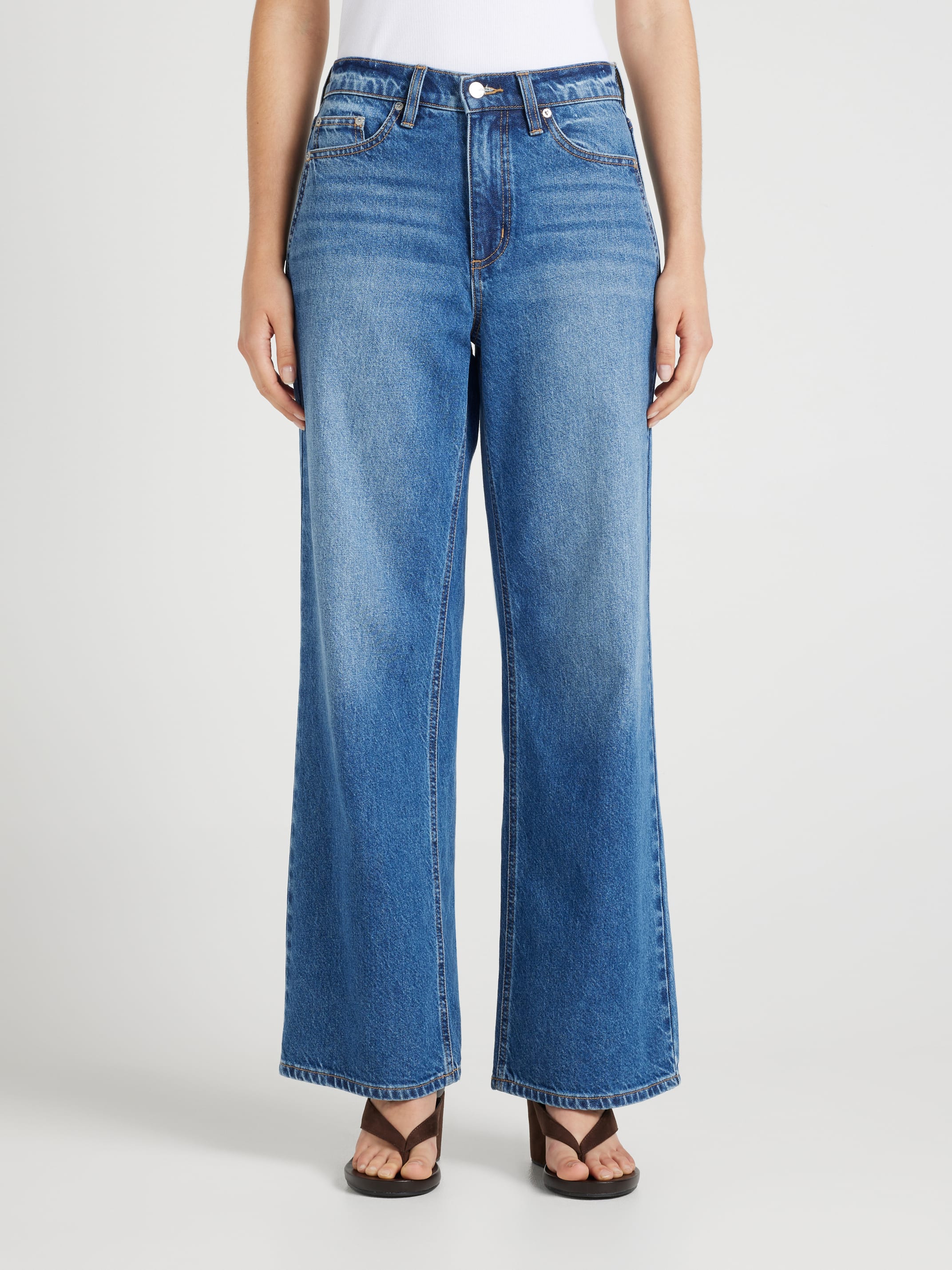 Just Jeans Originals Stevie Adjustable Waist Wide Leg Jeans