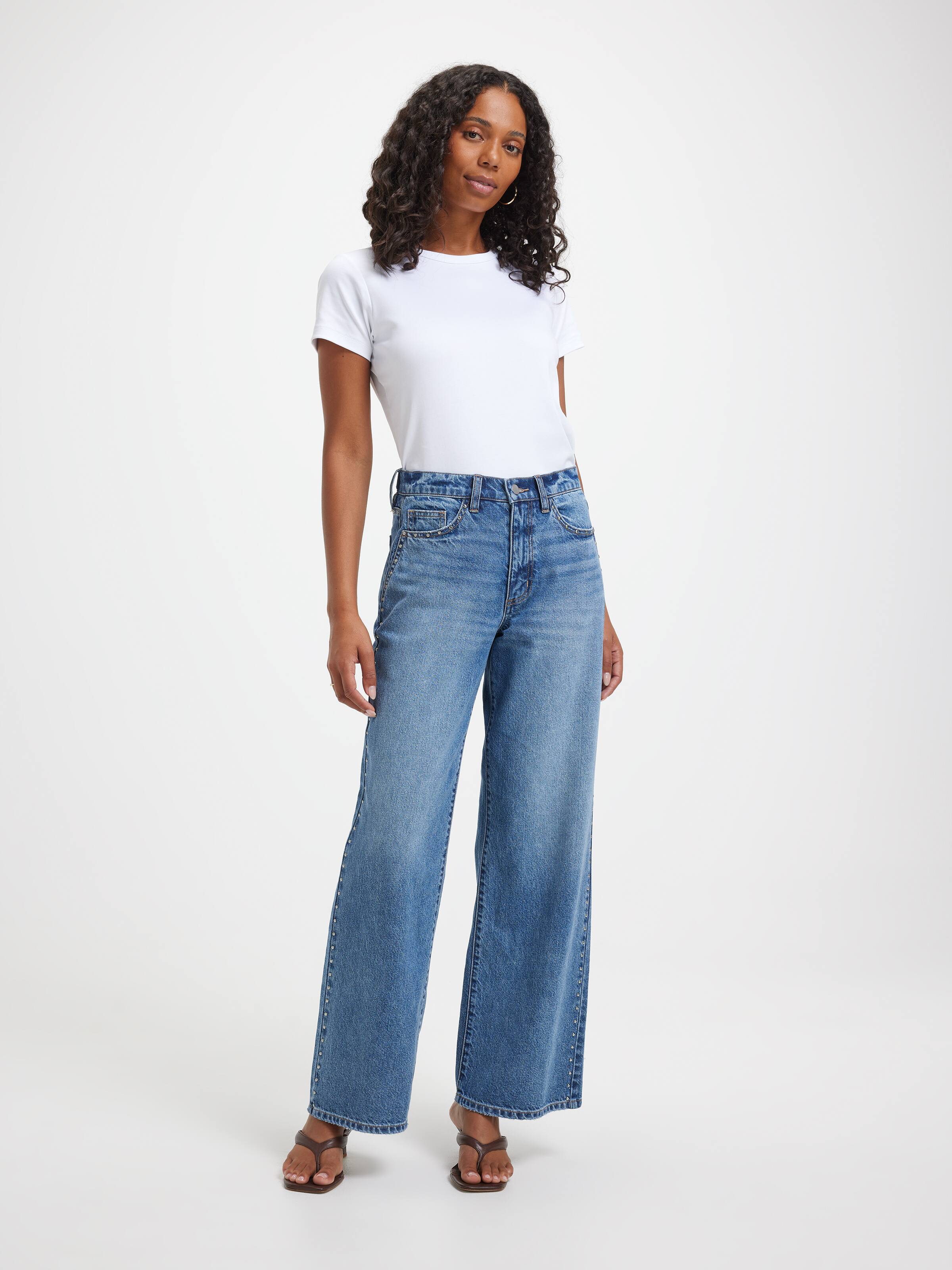Originals Stevie Adjustable Waist Wide Leg Jean