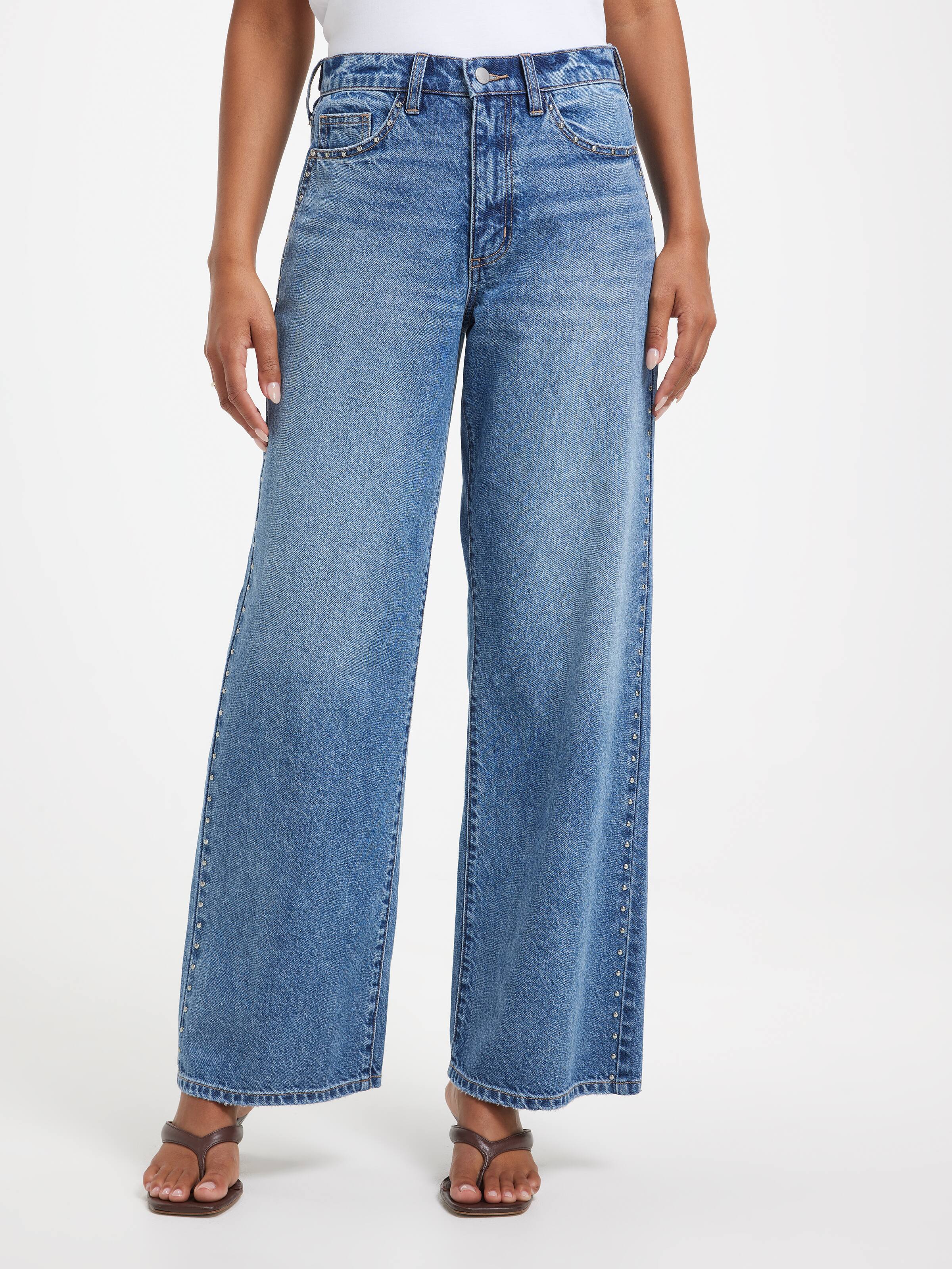 Originals Stevie Adjustable Waist Wide Leg Jean