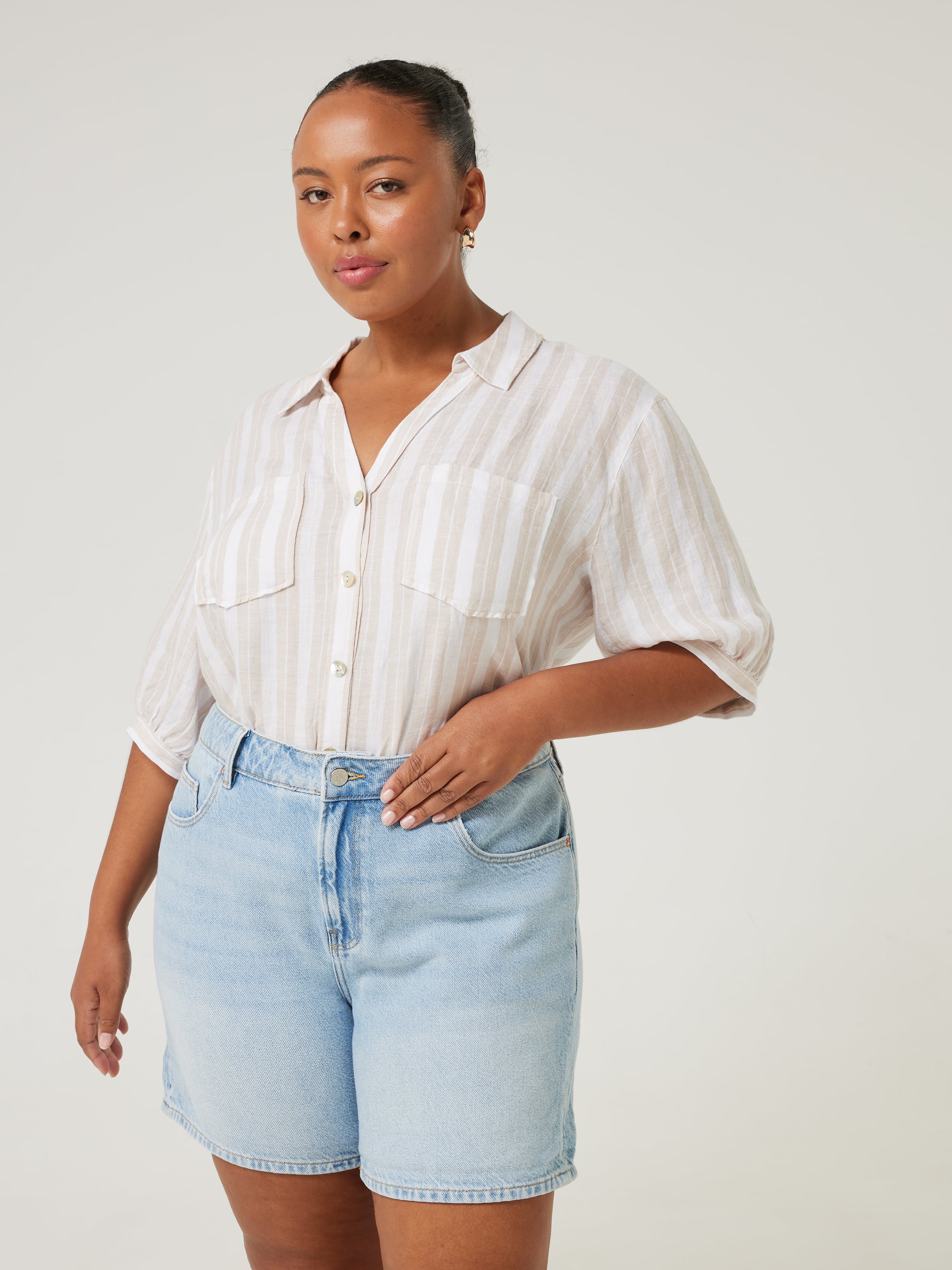 White linen shirt sales and jeans