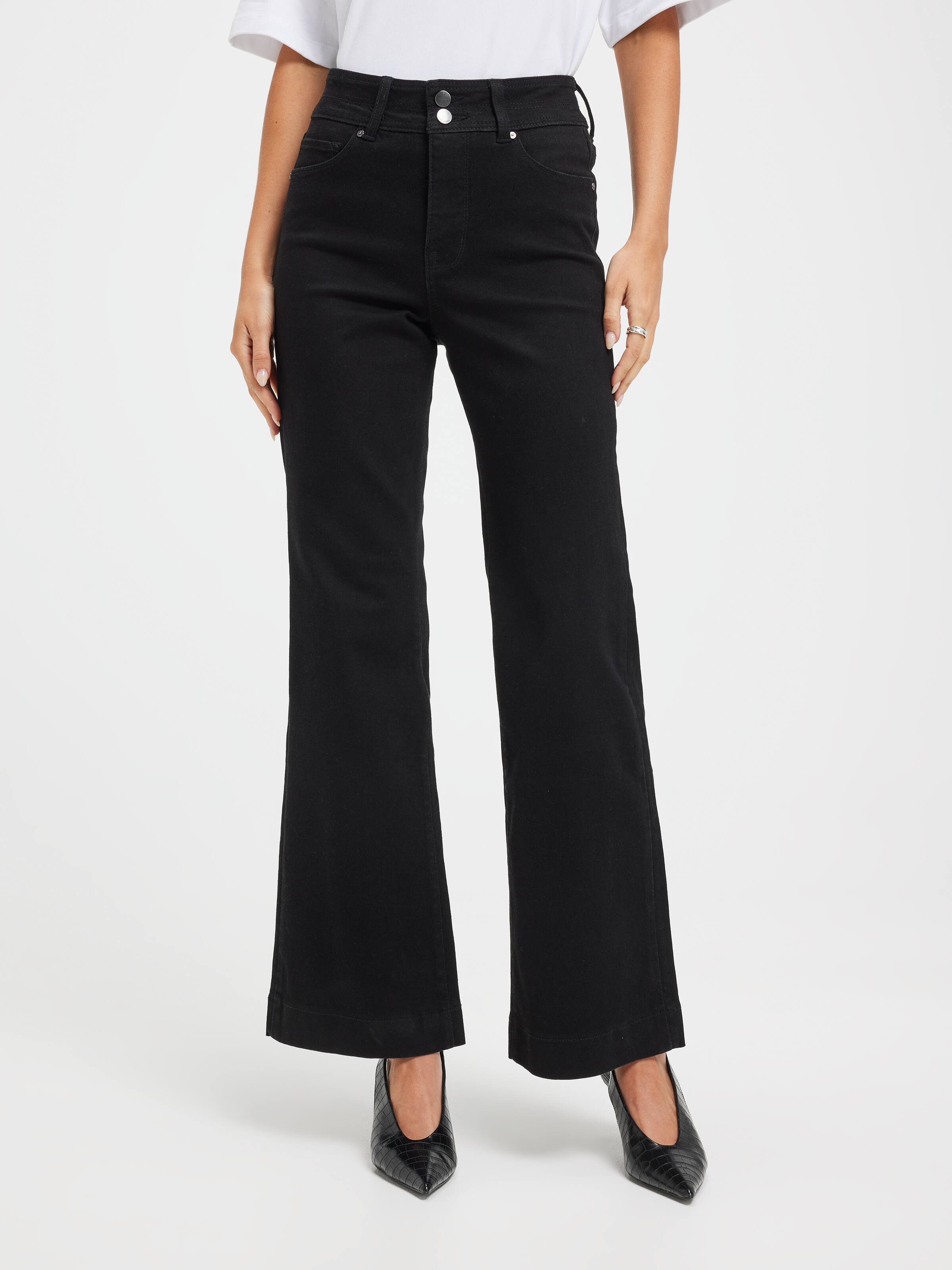 Reformed High Rise Slim Wide Leg Jean