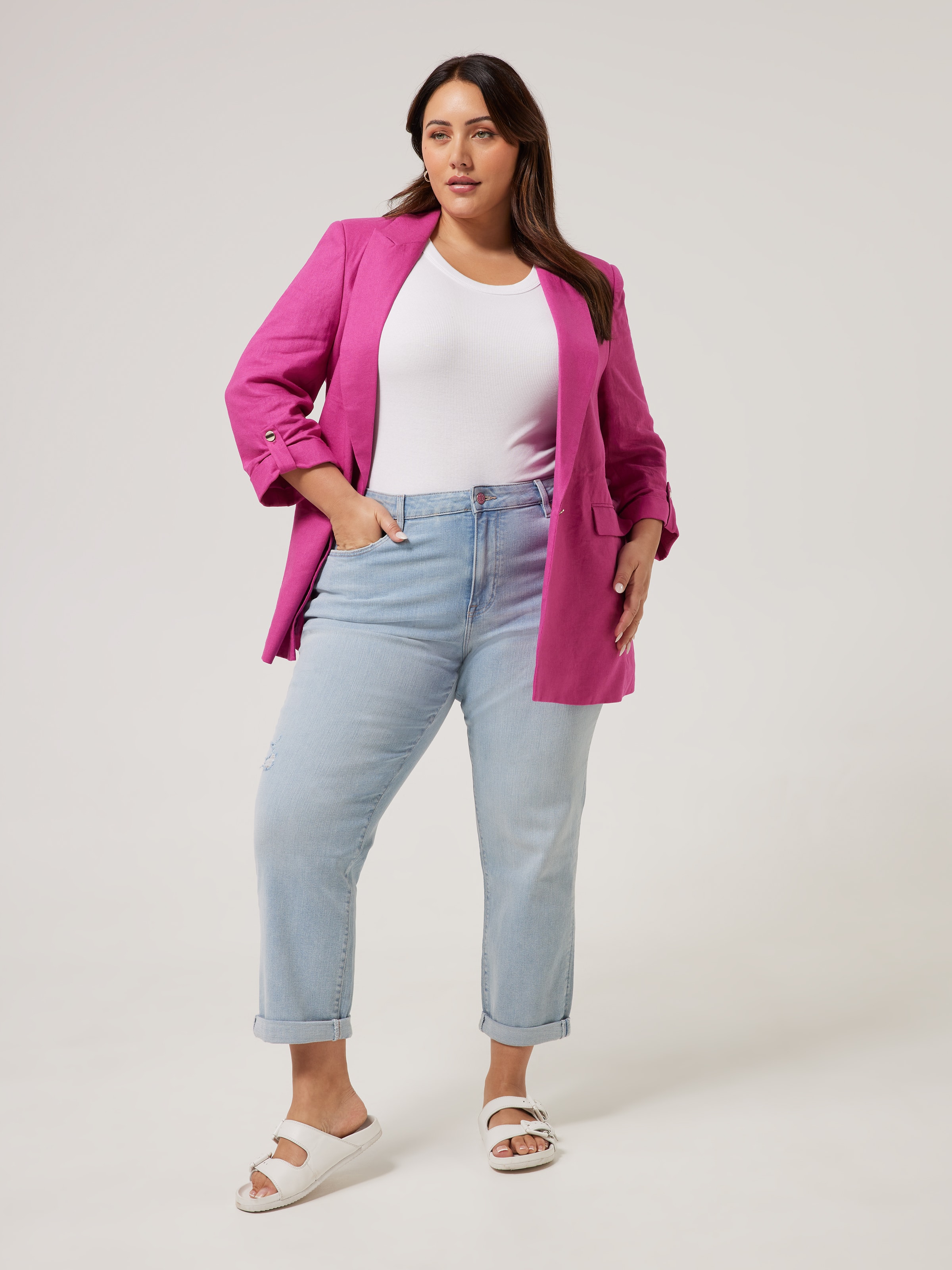 Curve Originals Rip Boyfriend Jean