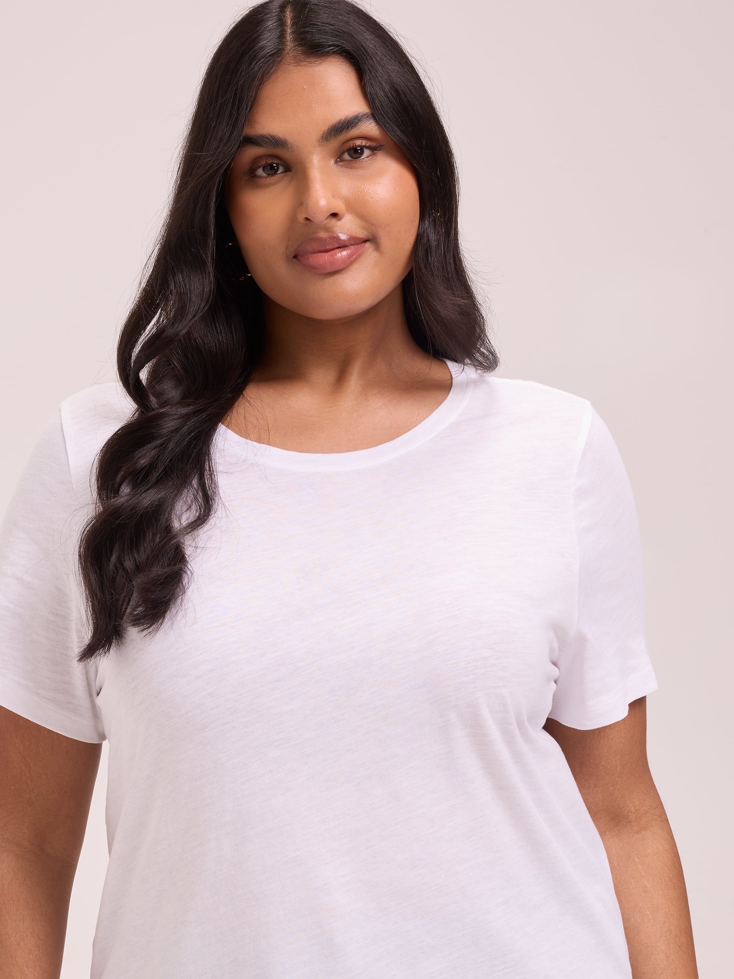 Curve Perfect Crew Neck Boyfriend Tee