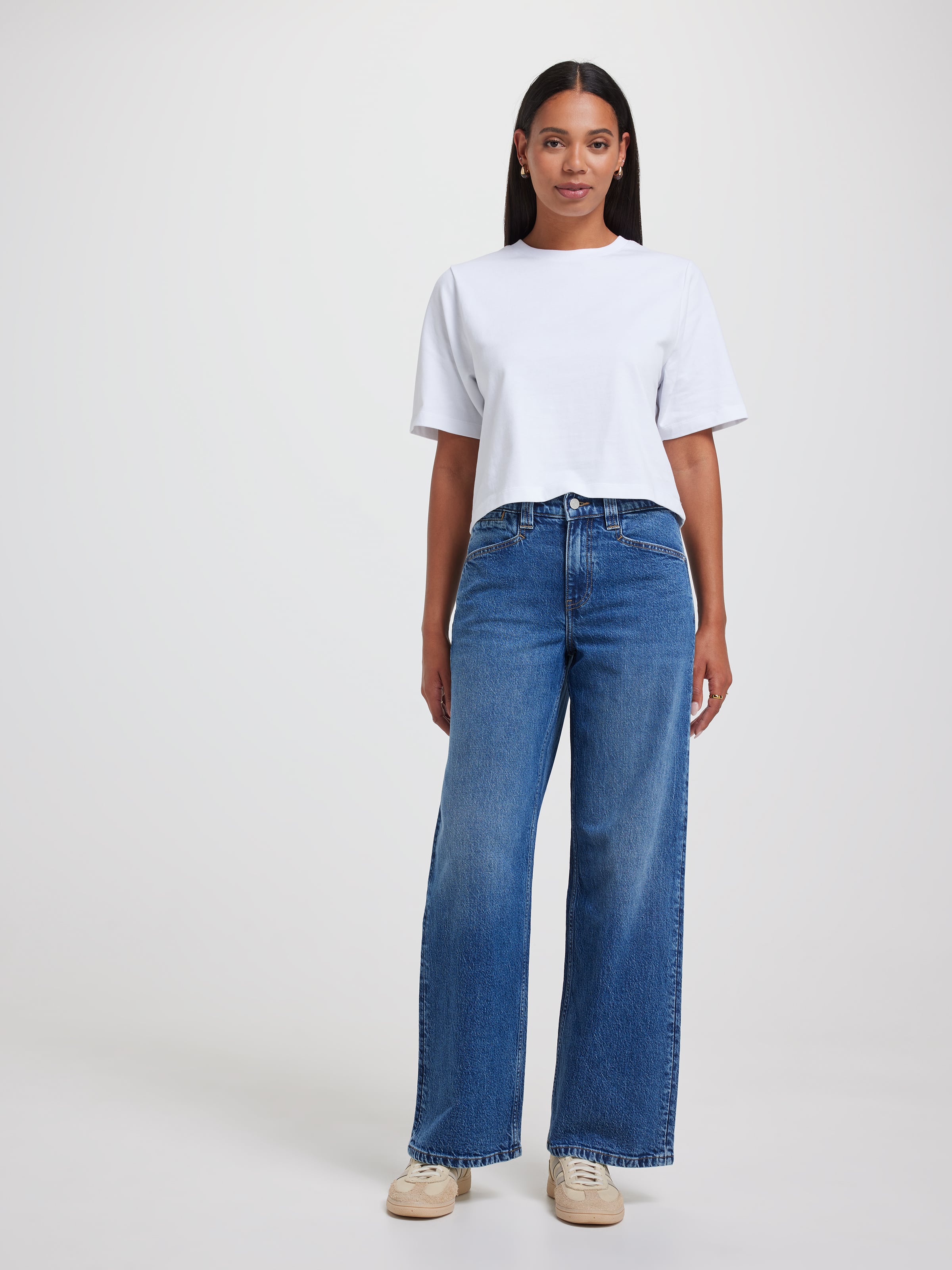 Originals Mid Rise Utility Wide Leg Jean