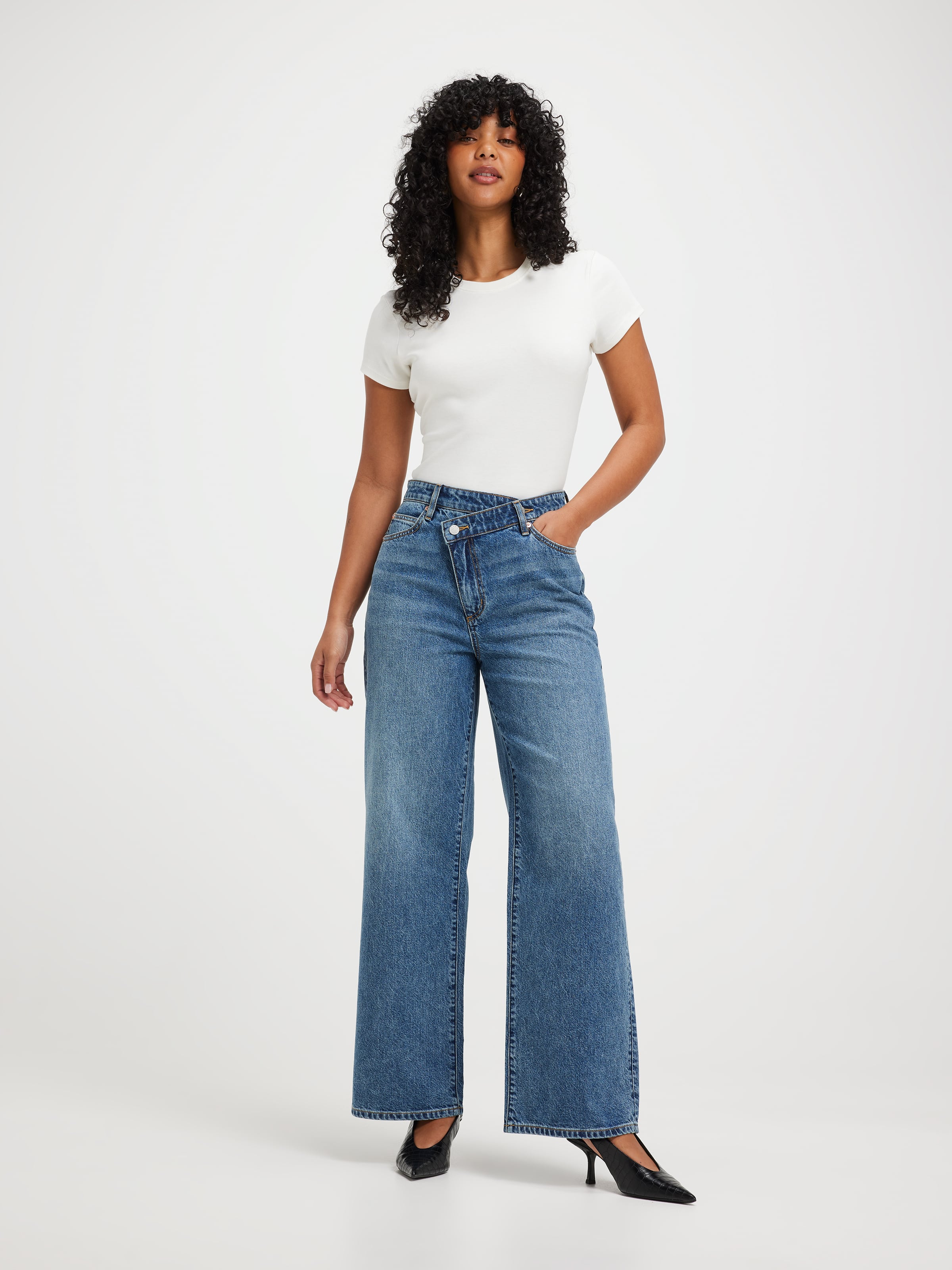 Originals High Rise Stevie Fold Waist Jeans
