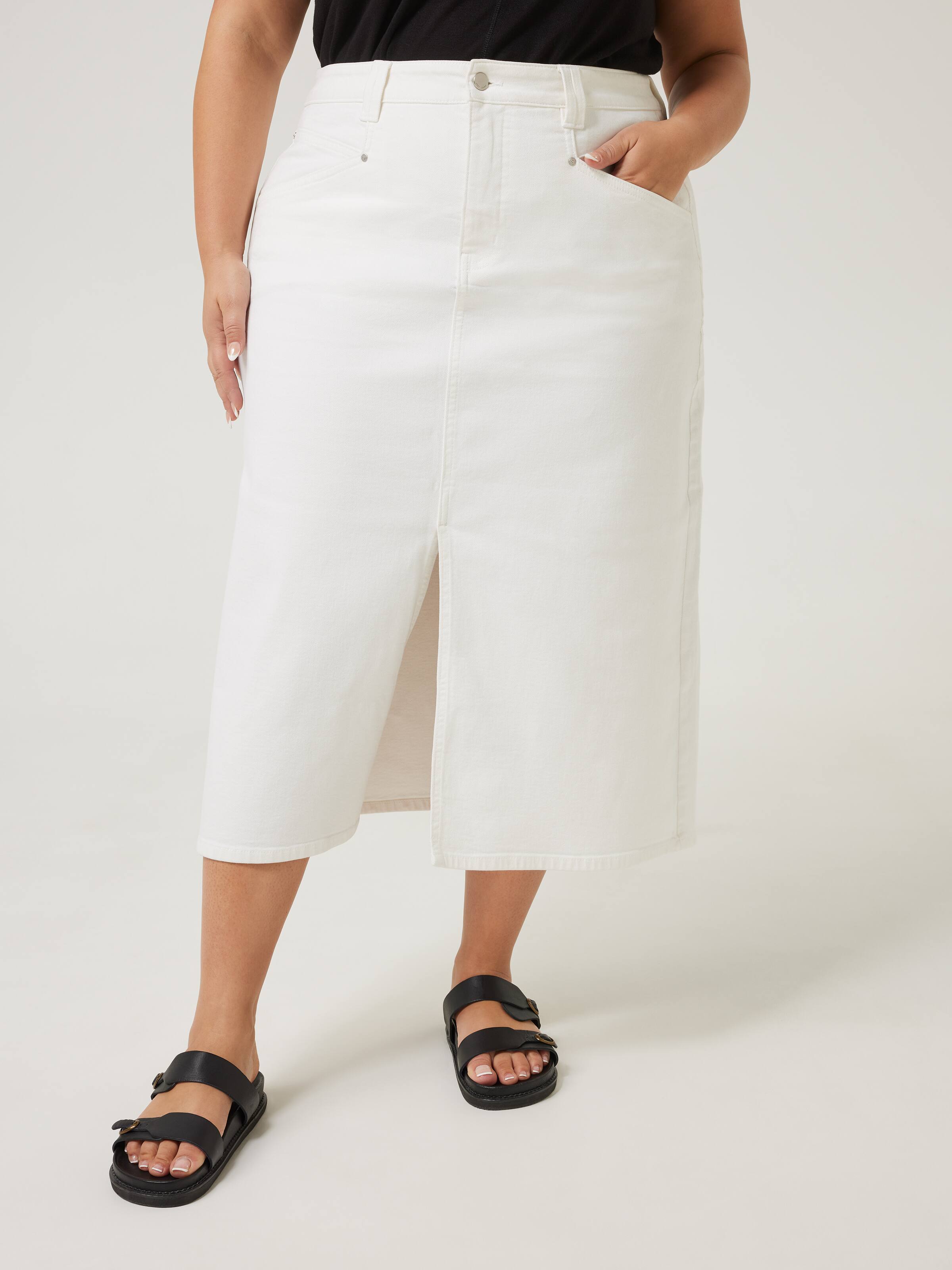 Curve Originals Split Front Maxi Skirt