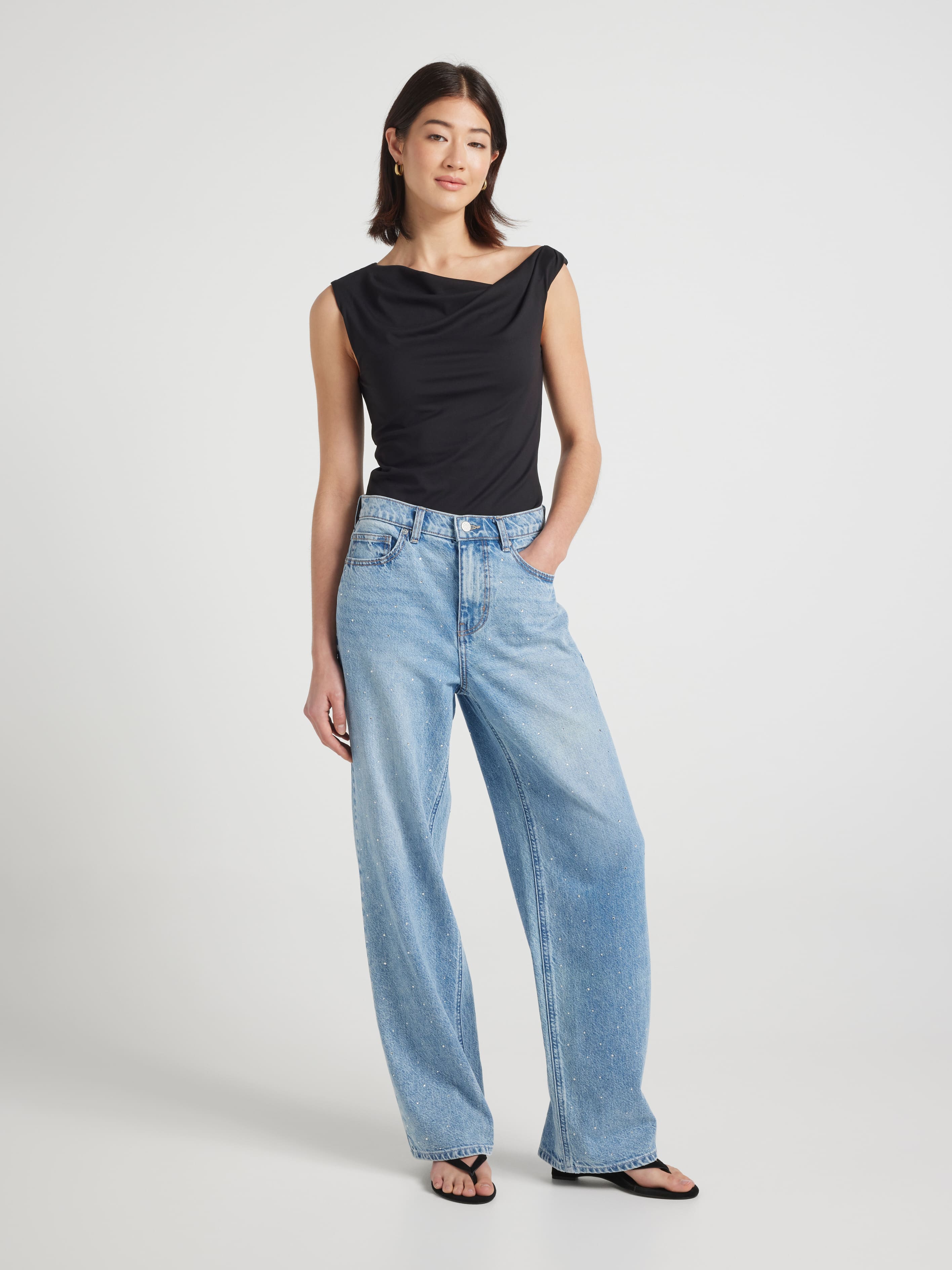 Originals Adjustable Waist Relaxed Straight Jean