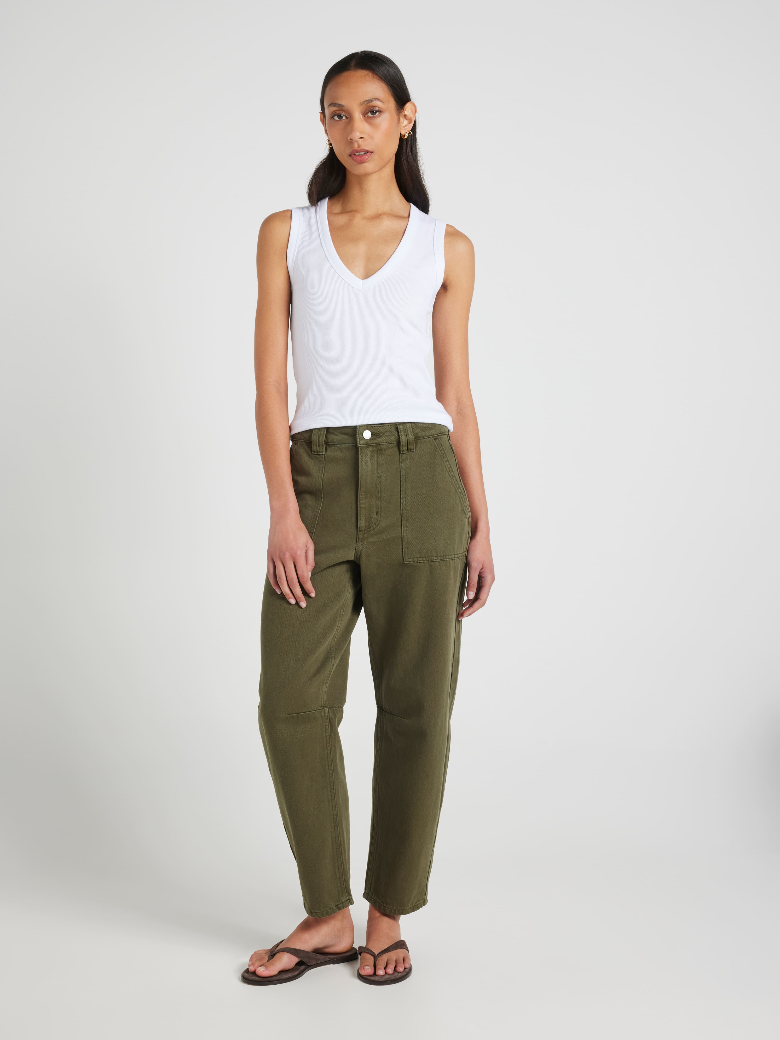 Originals High Rise Sofia Utility Barrel Jean