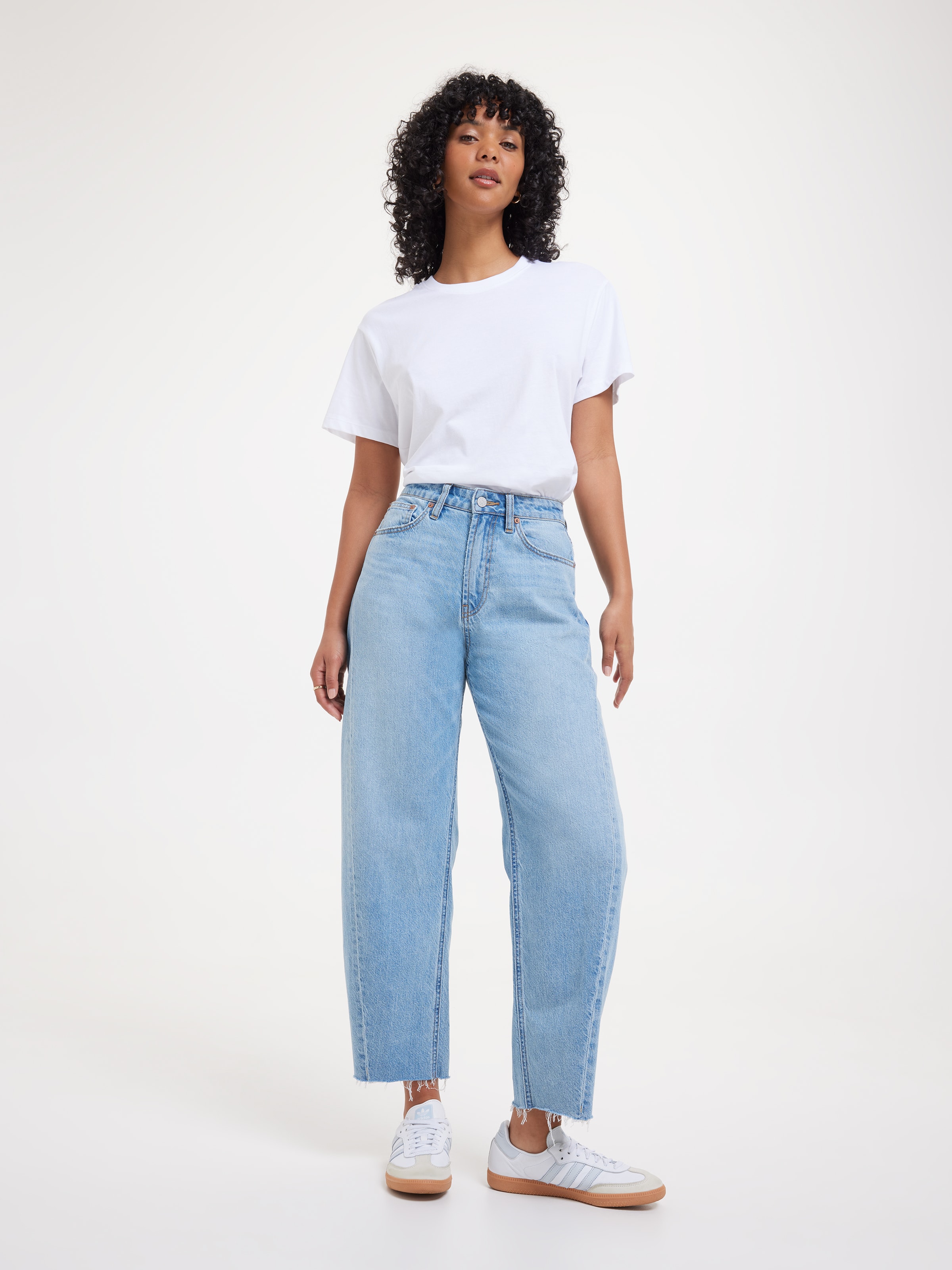 Originals High Rise Barrel Leg Jean