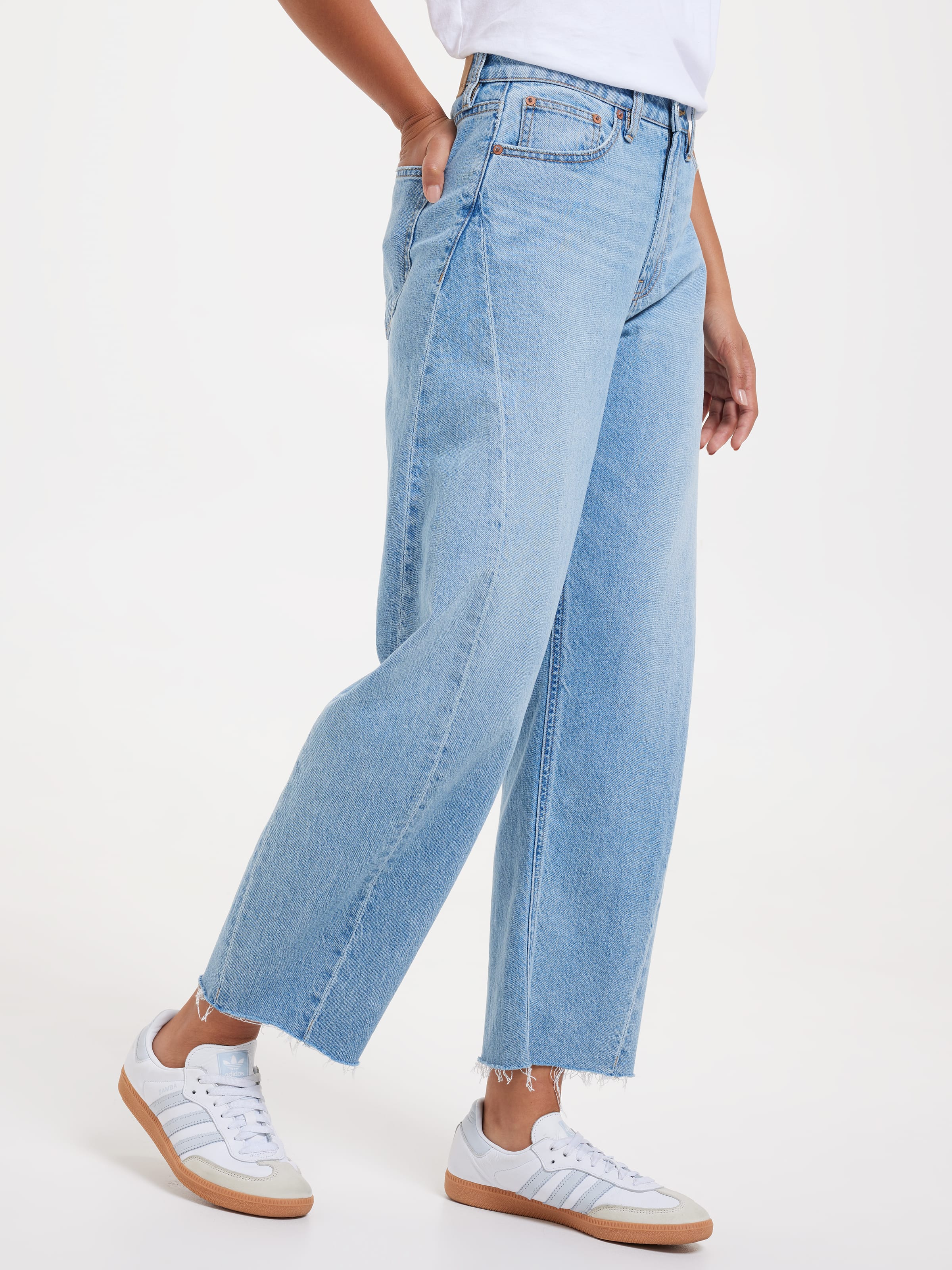 Originals High Rise Barrel Leg Jean
