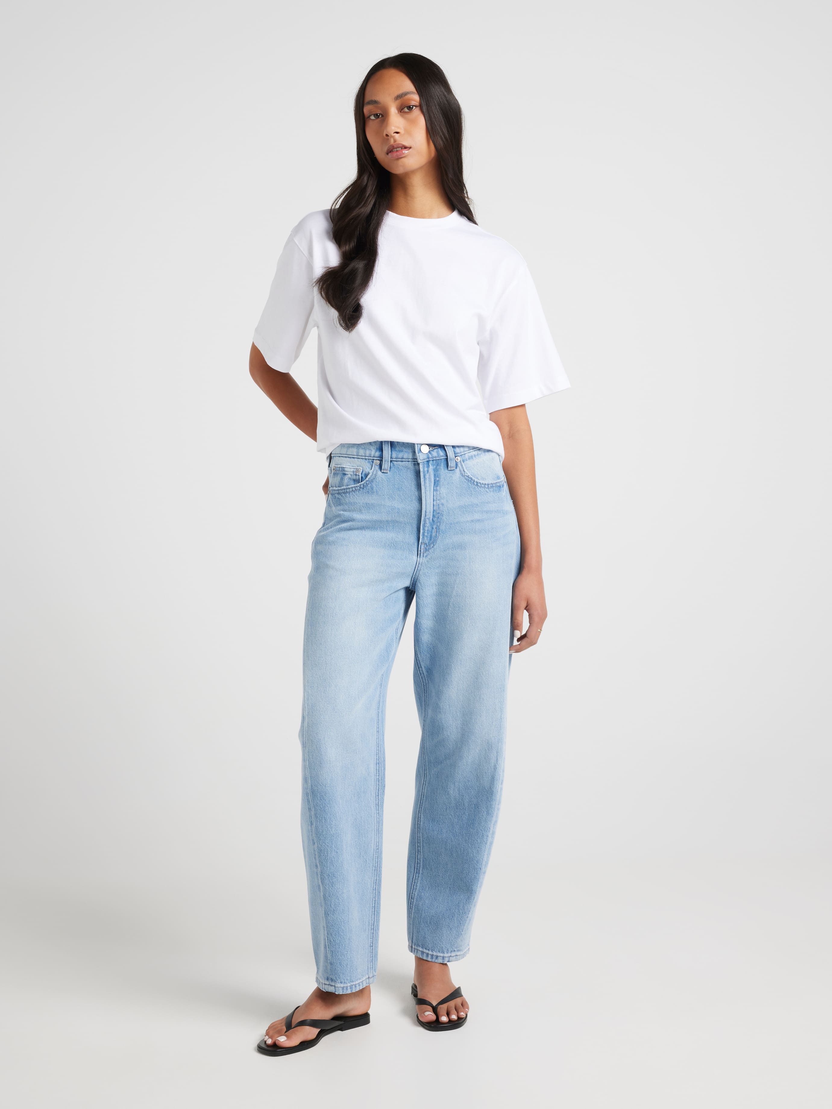 Originals High Rise Barrel Leg Jean