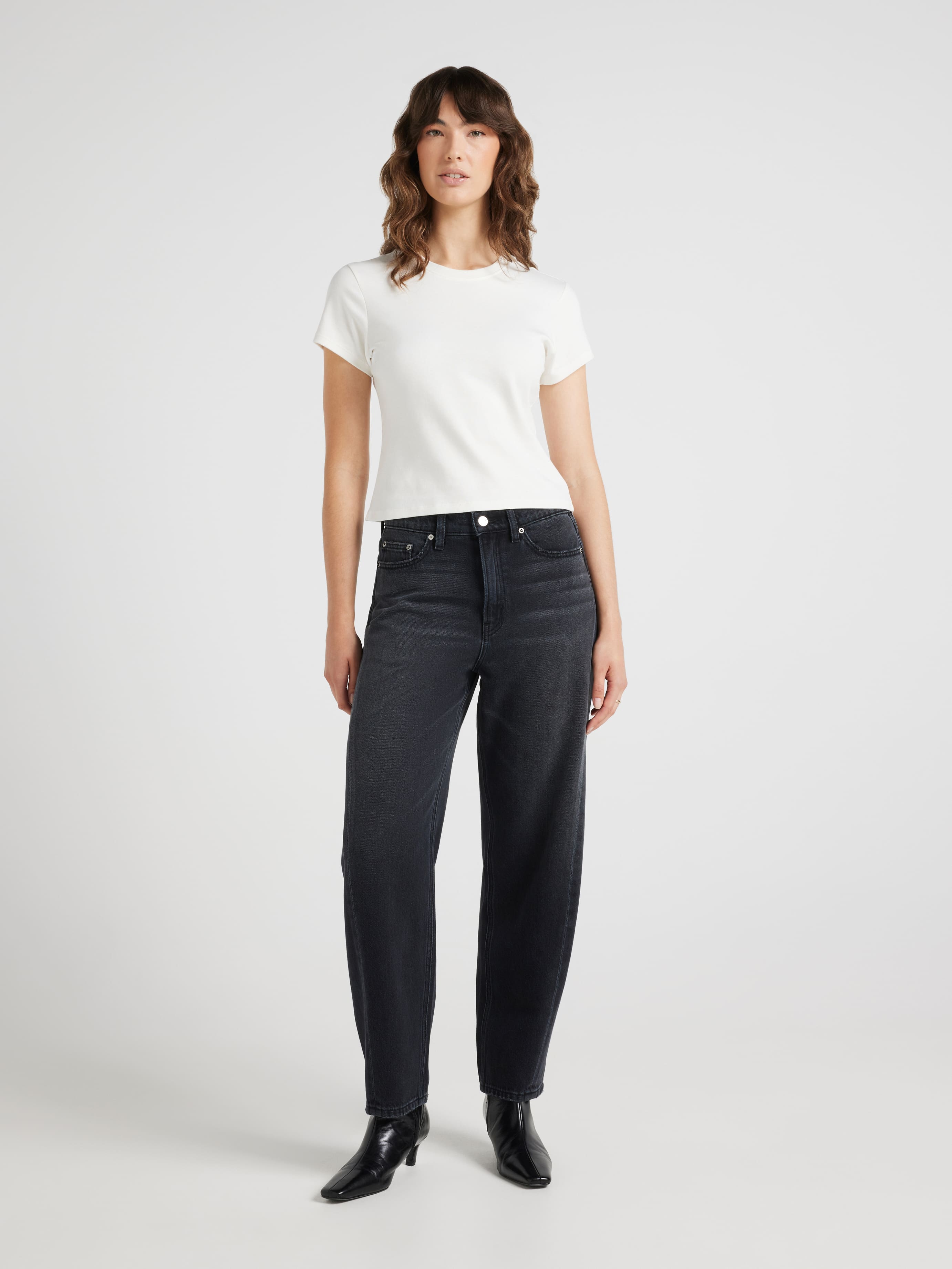 Originals High Rise Barrel Leg Jean