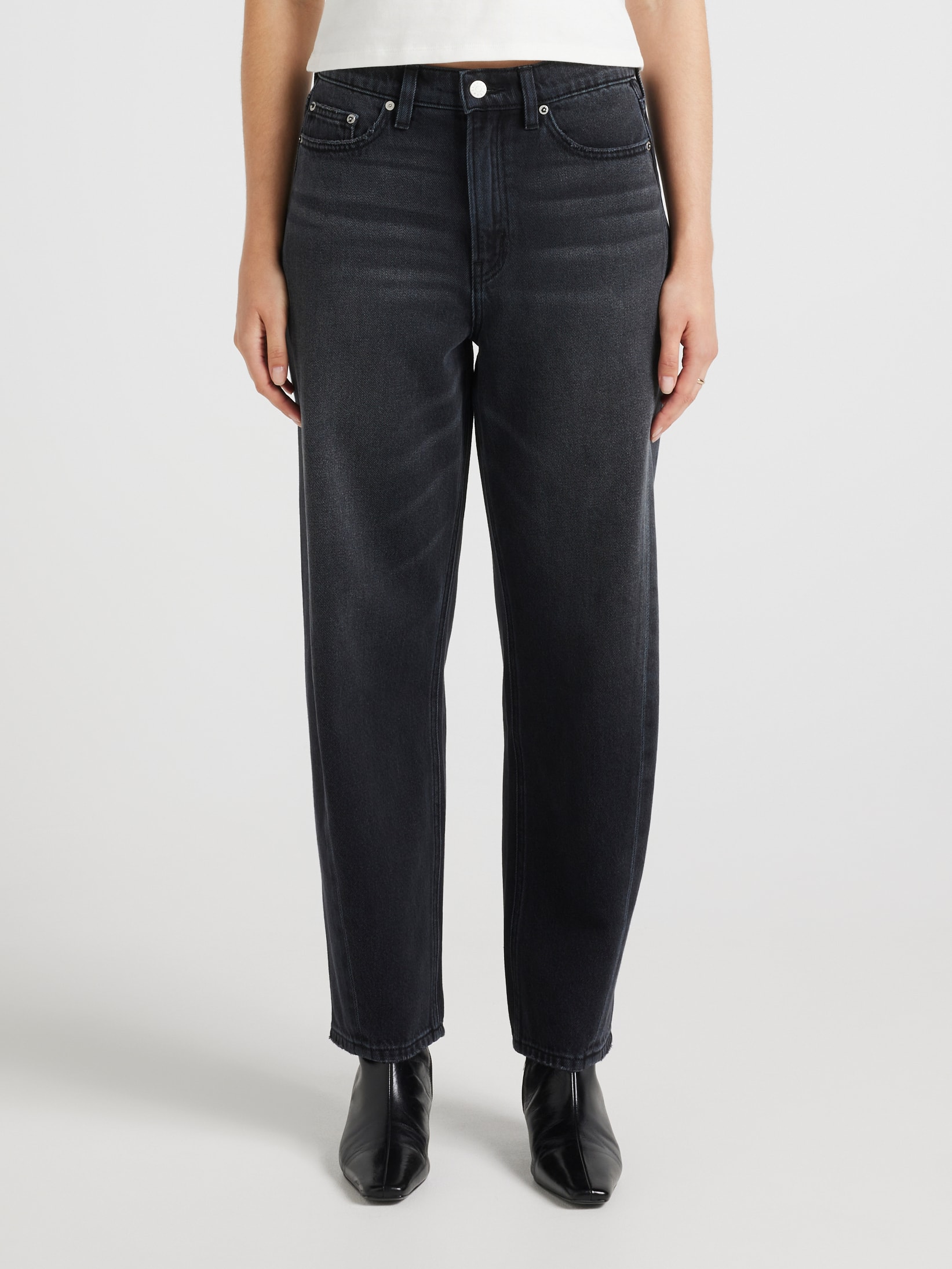 Originals High Rise Barrel Leg Jean