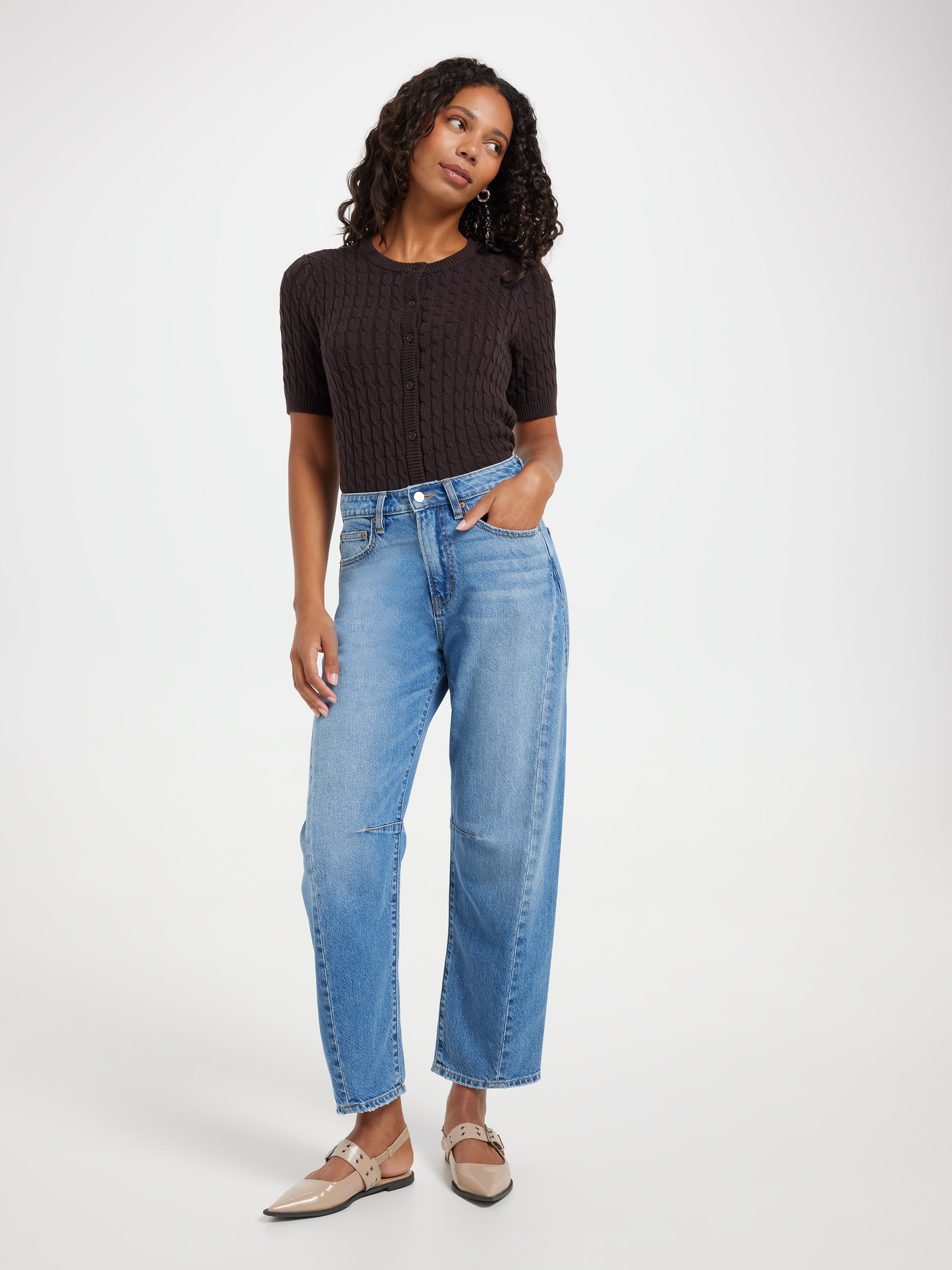 Originals Darted Barrel Leg Jean