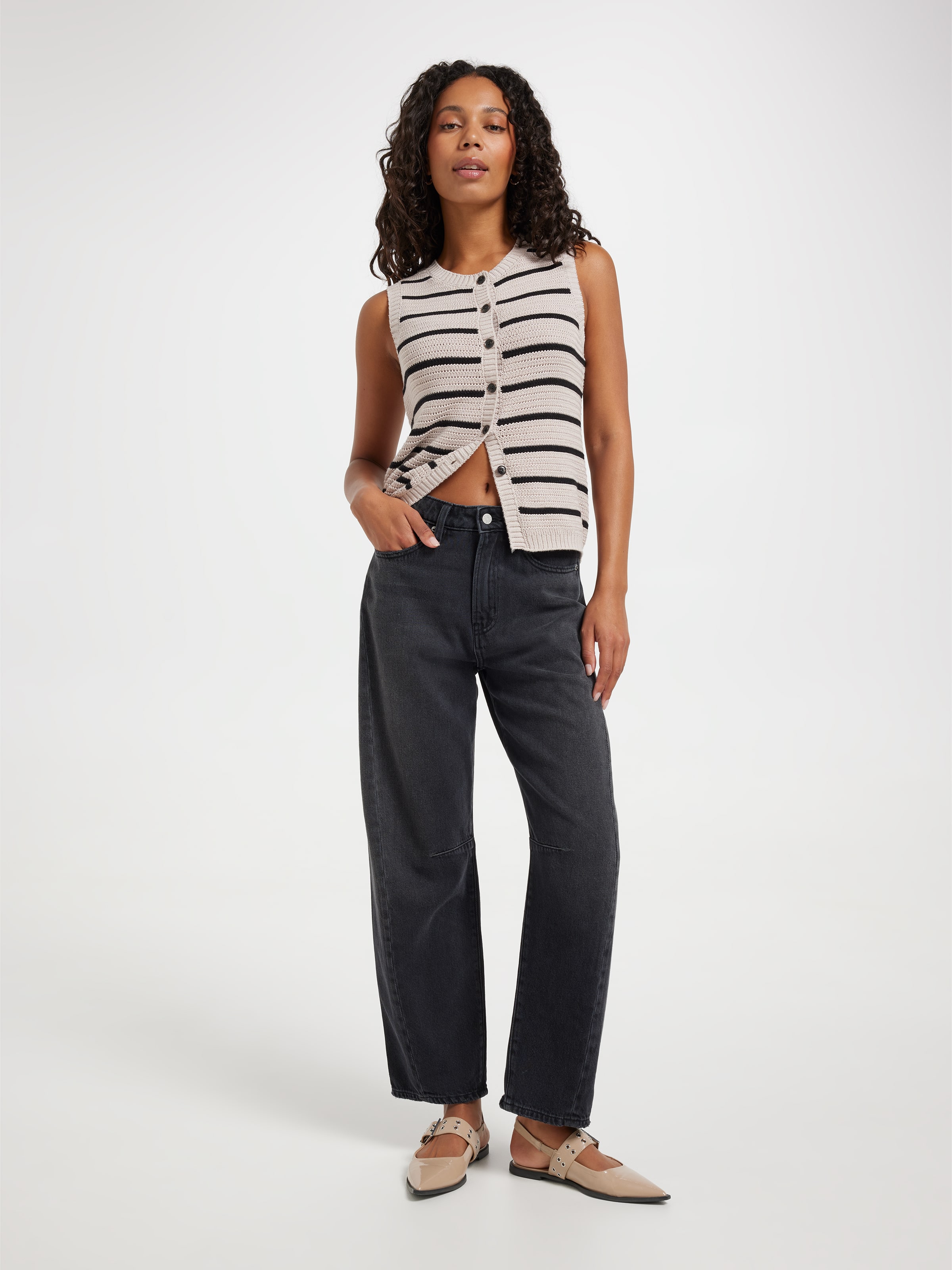 Originals Darted Barrel Leg Jean