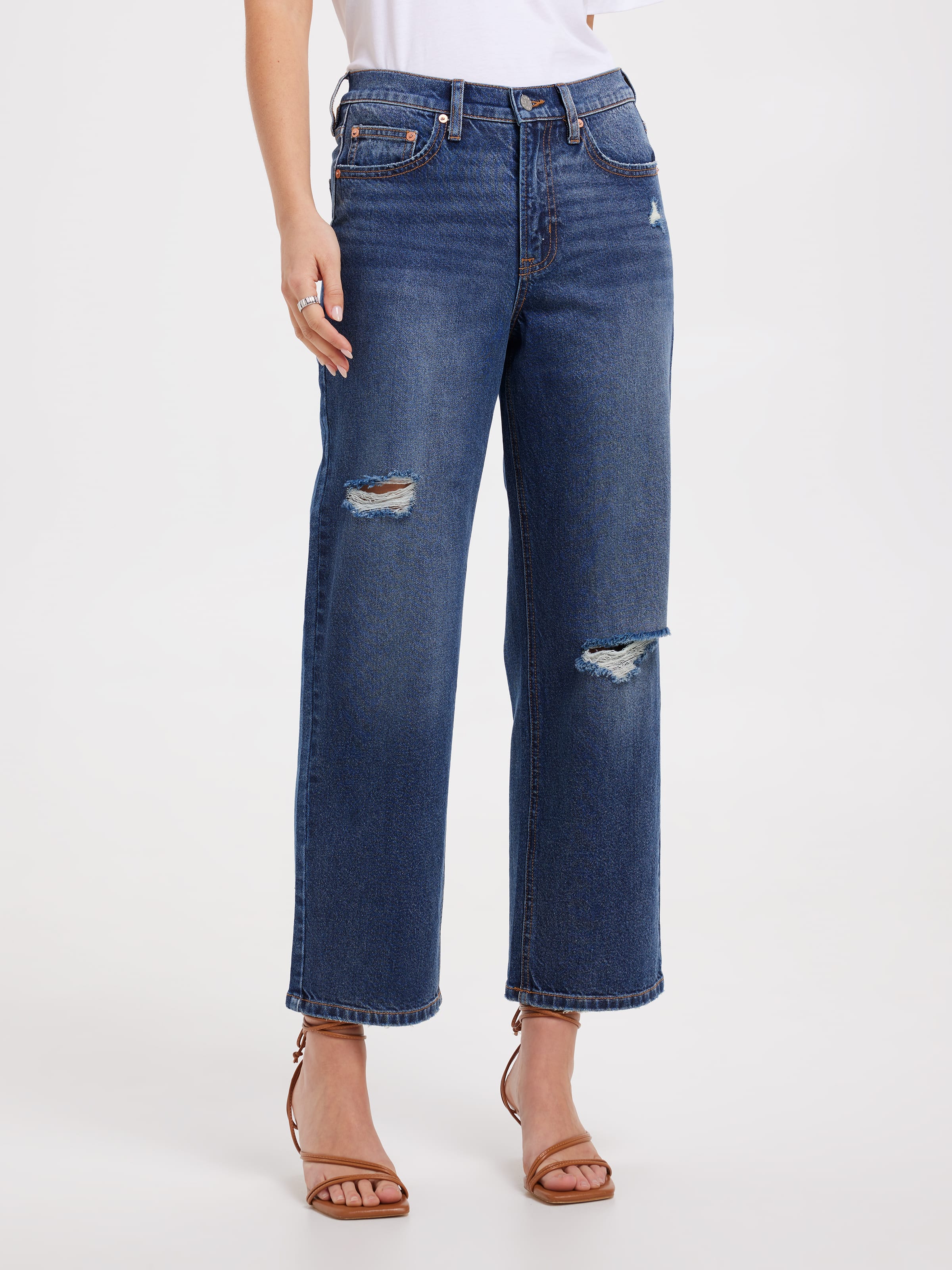 Originals High Rise Almost Rigid Straight Jean