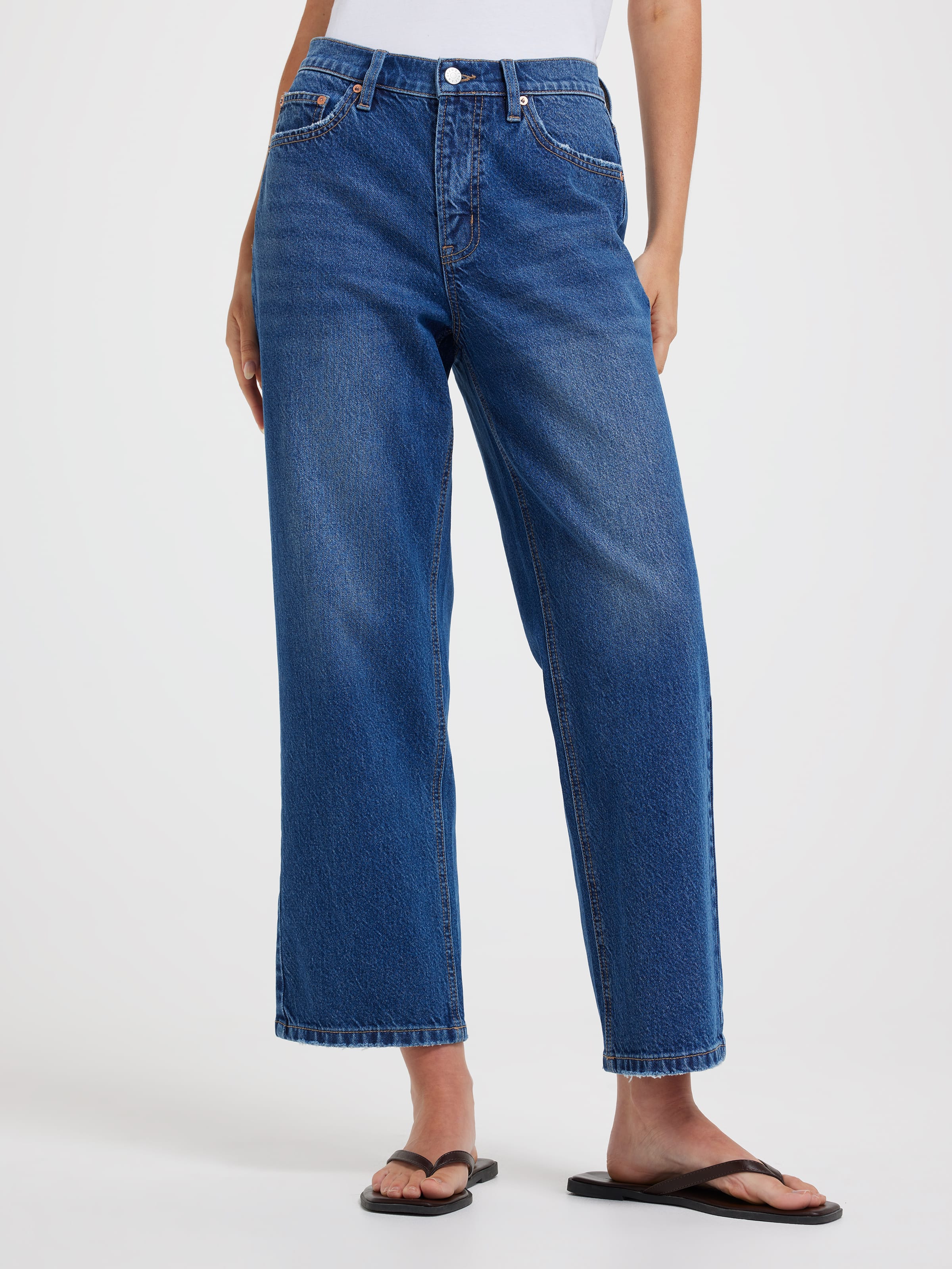 Originals High Rise Almost Rigid Straight Jean