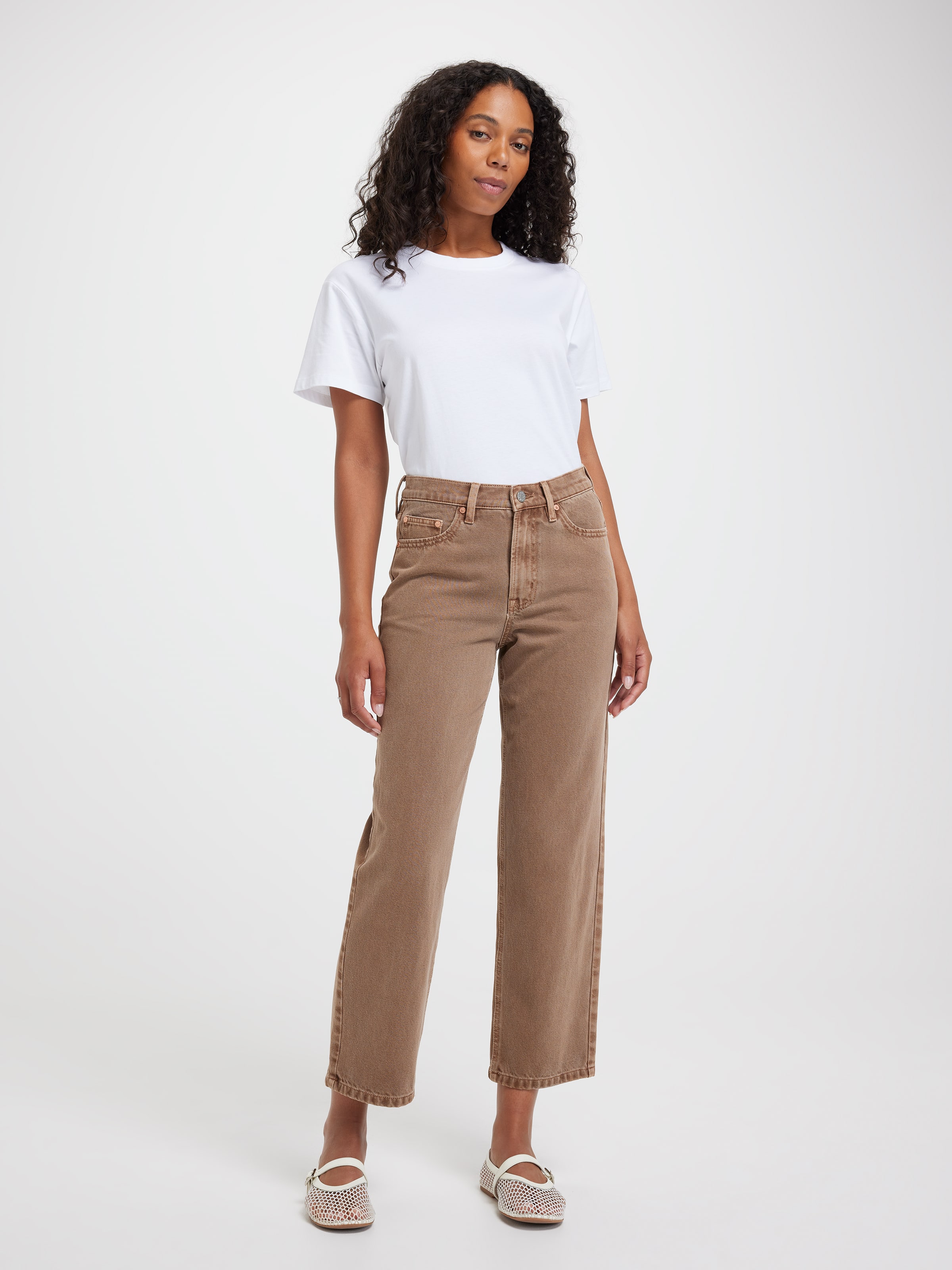 Originals High Rise Almost Rigid Straight Jean