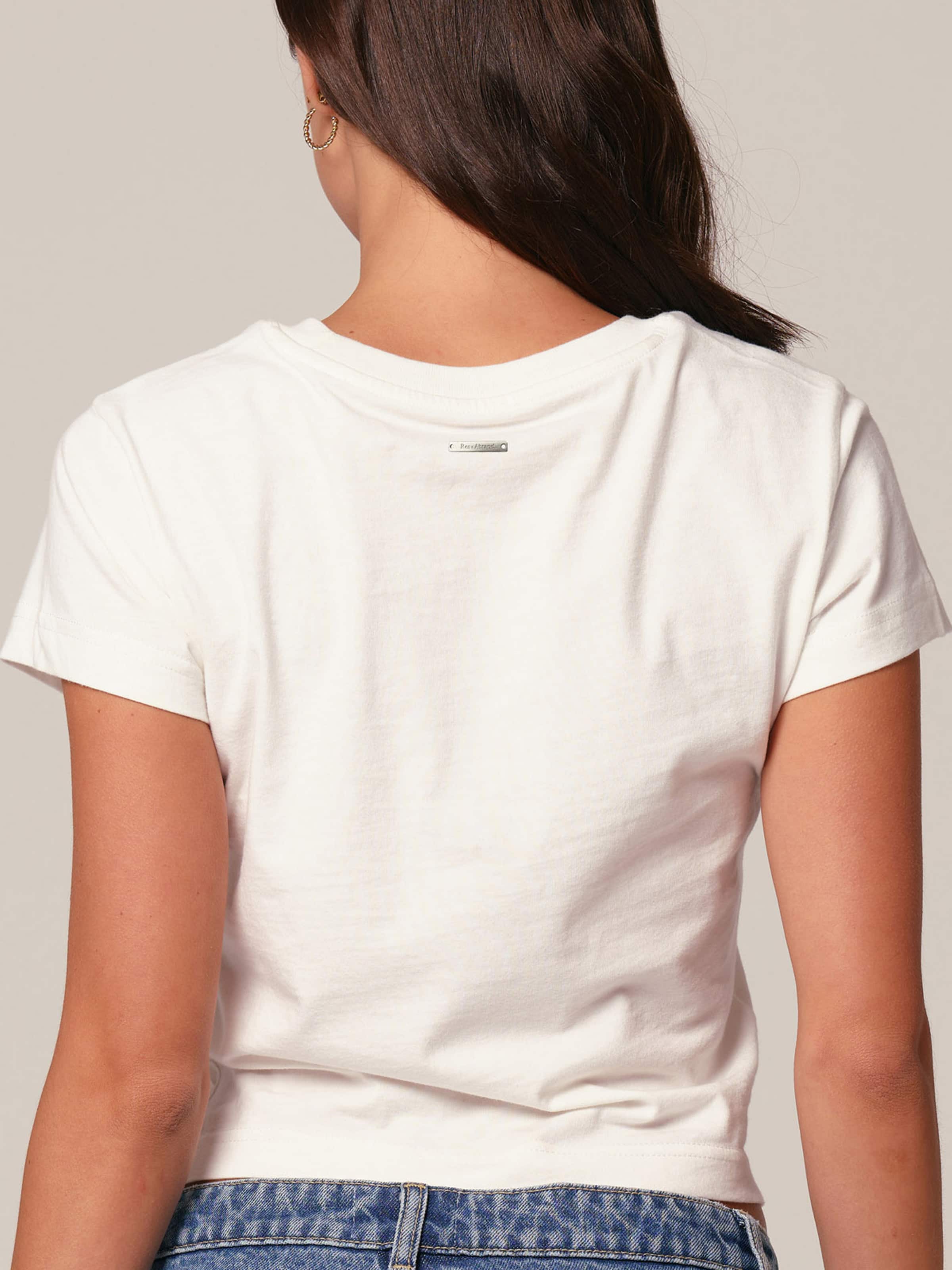 Blue Jean Baby Tee In White