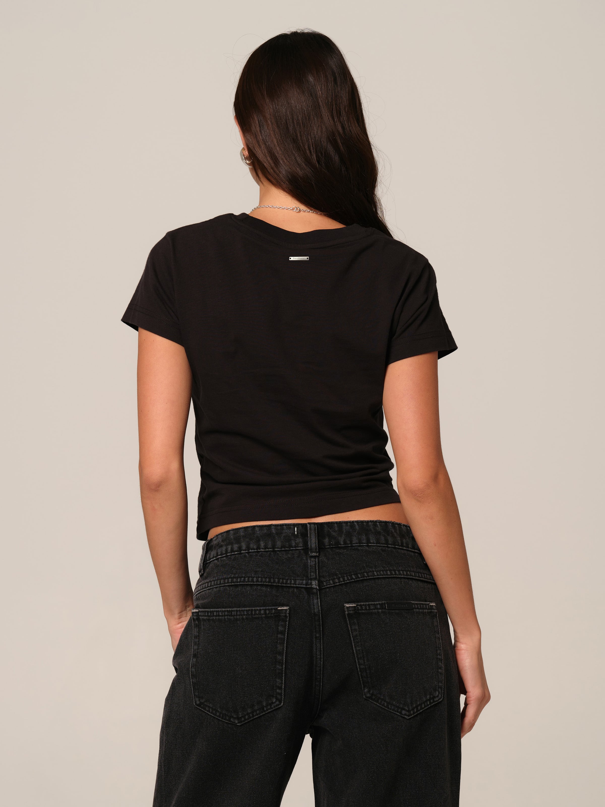 Baby Tee In Black