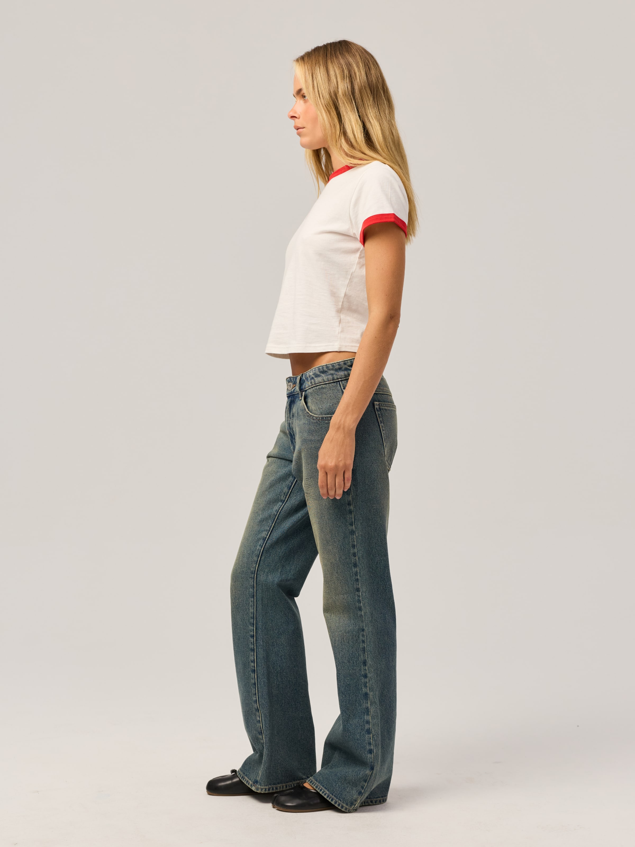 Mid Flare Jeans In Ellie