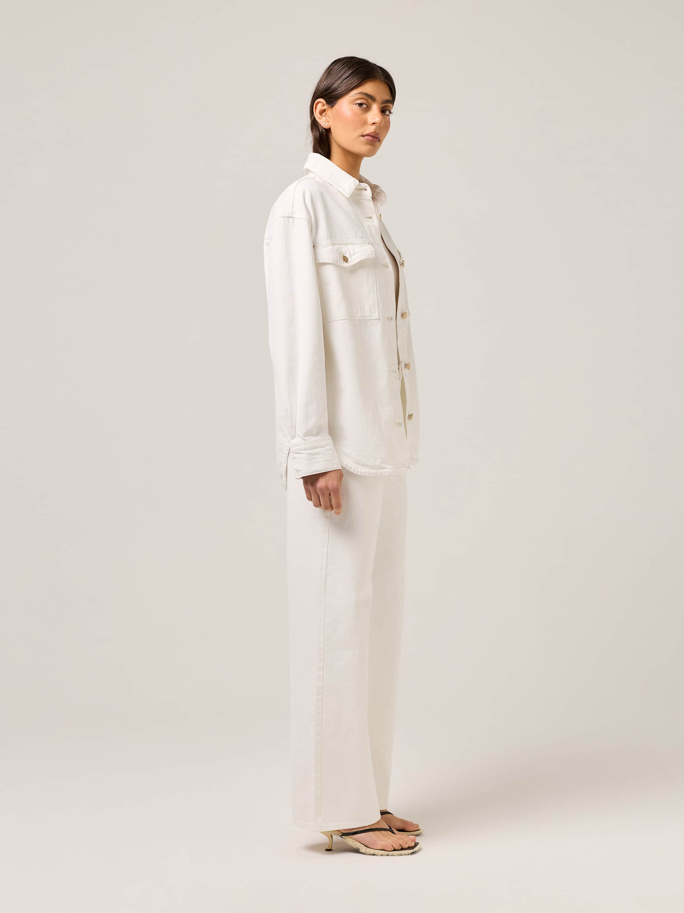 Shacket In Hope White