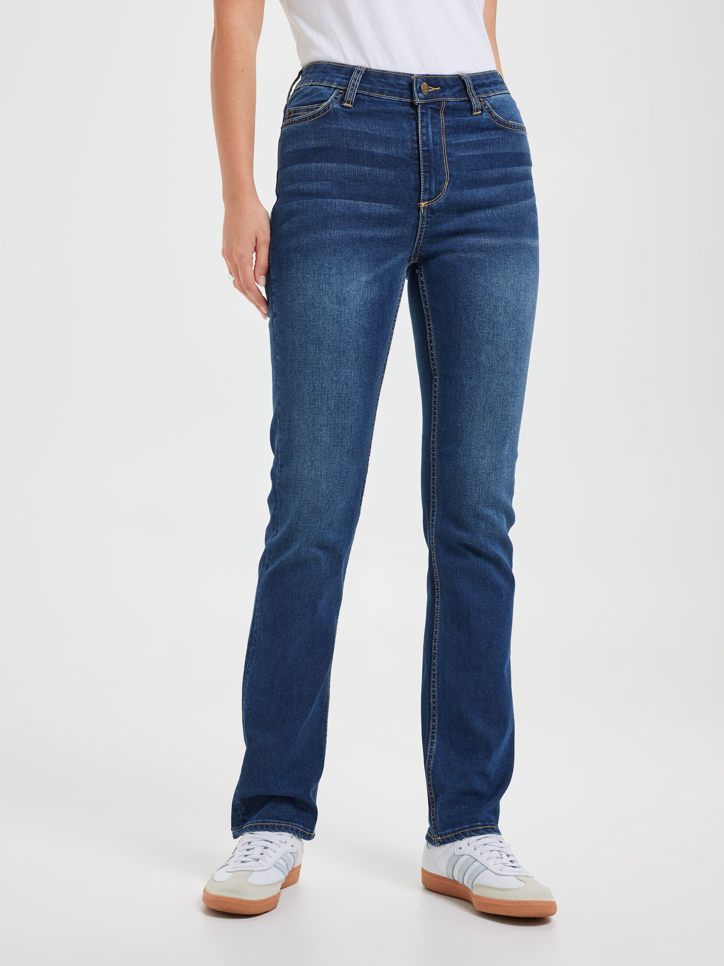 Mid Straight In Deep Indigo
