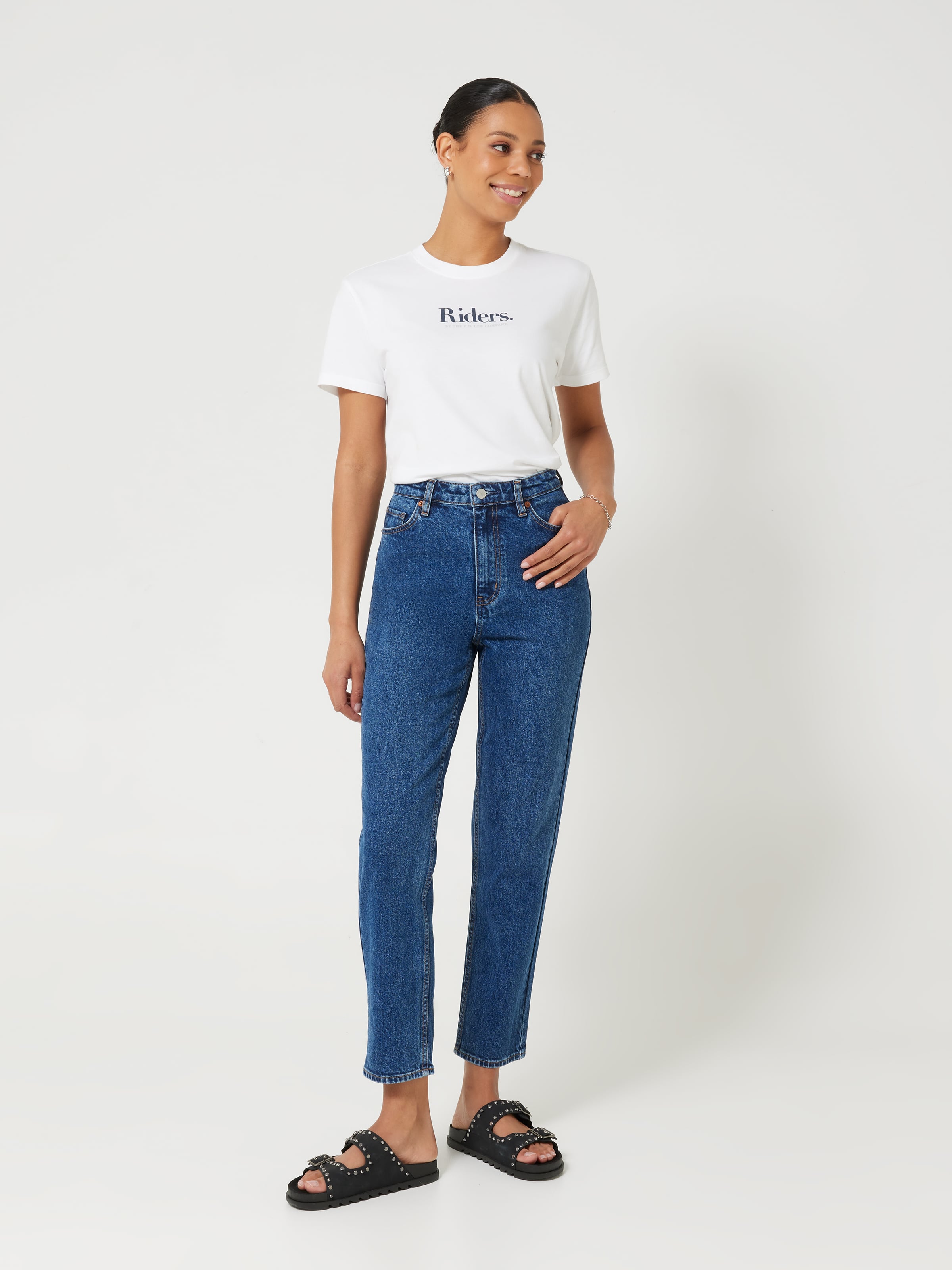 Lee high waisted mom hot sale jeans