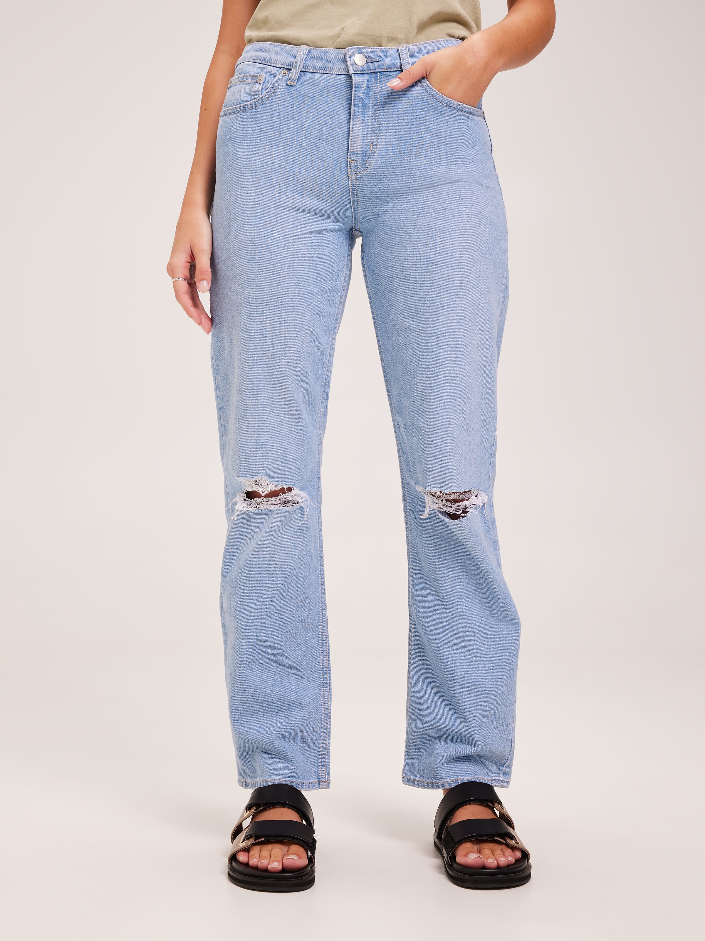 Mid Vintage Straight Jean In Theoretical Blue