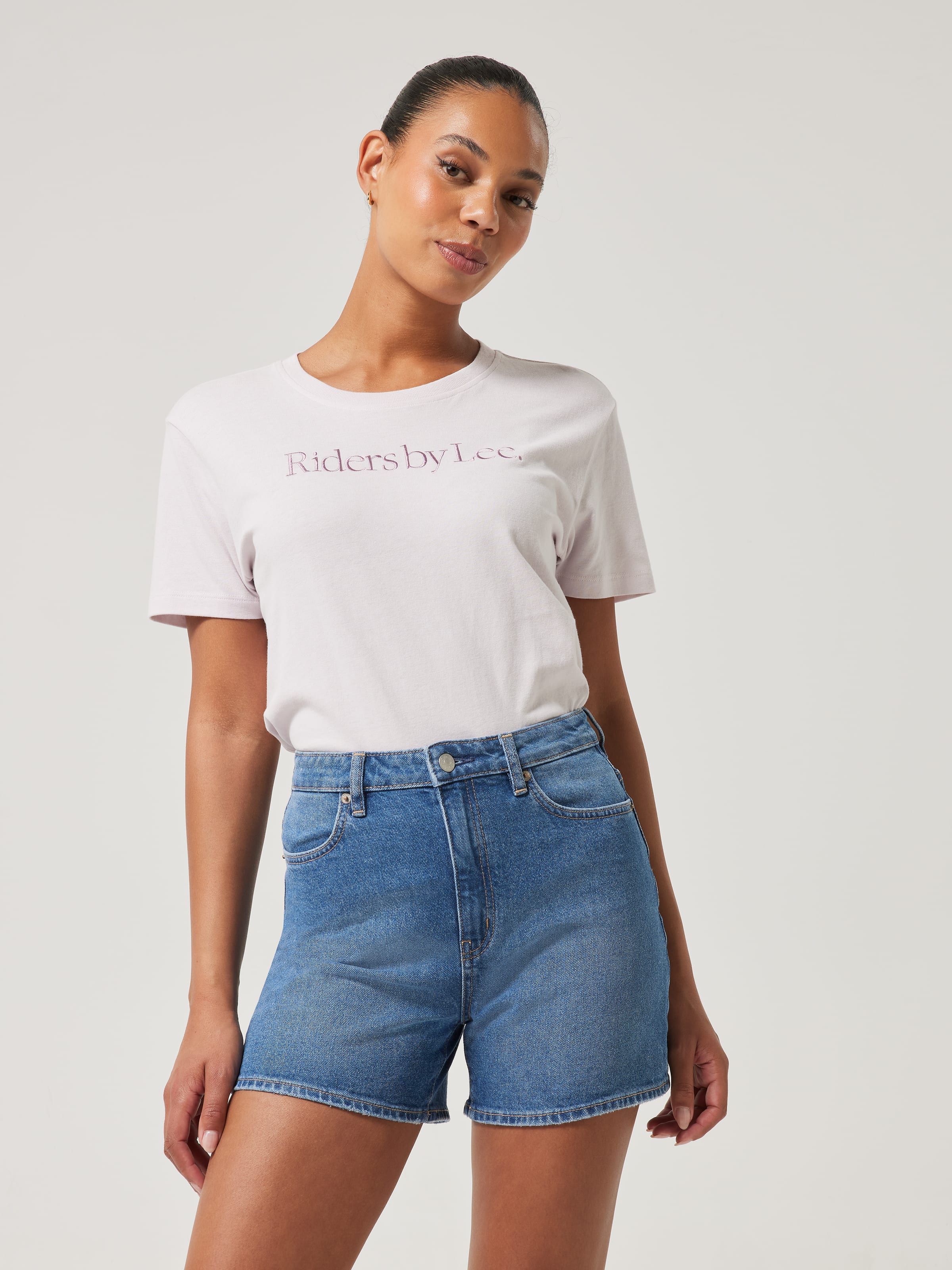 Girlfriend Short In Focus Blue