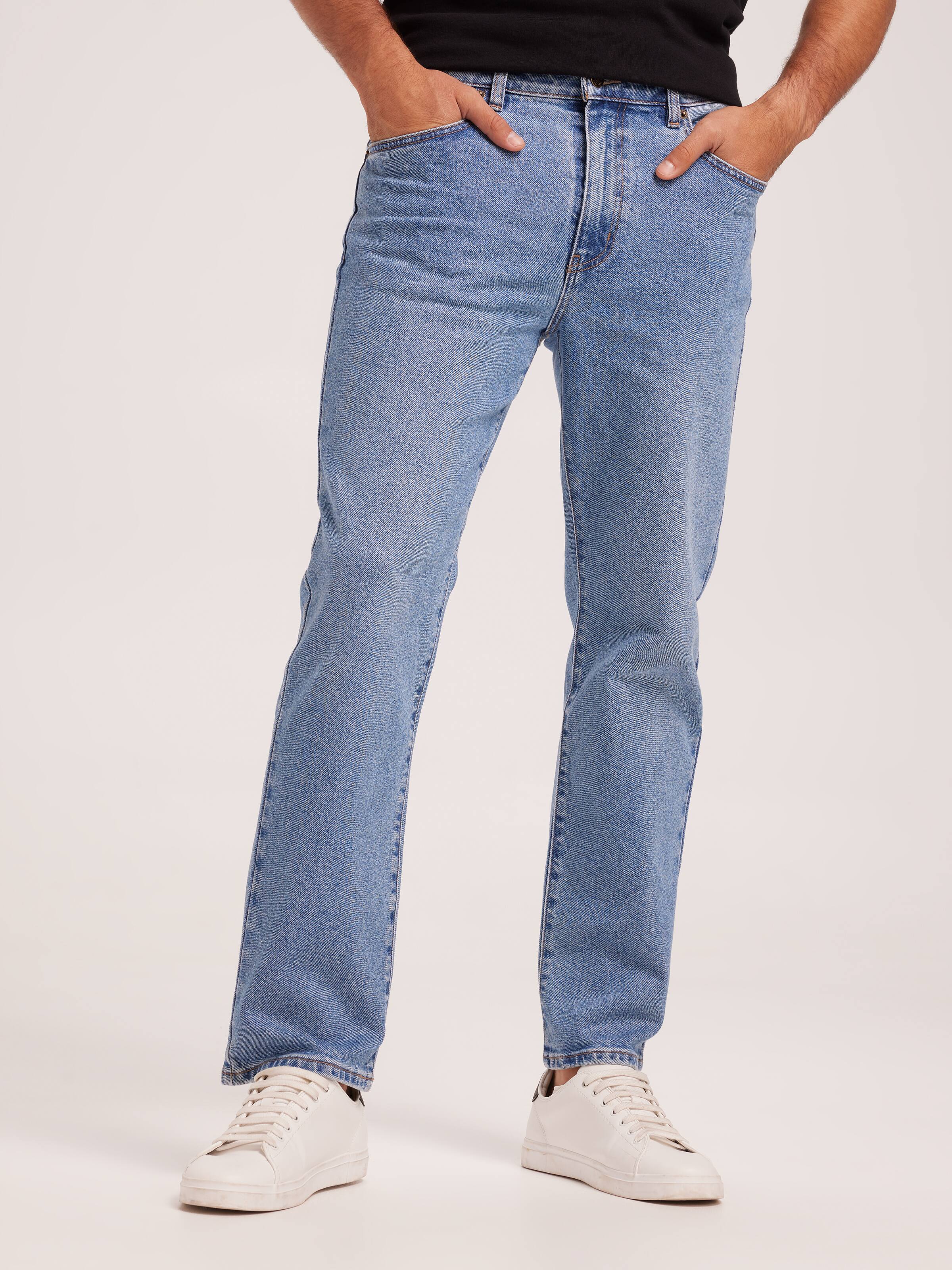 Buy Lee Riders Mens Straight Stretch Jeans (R058023) Stonewash - Riders by  Lee Online Australia