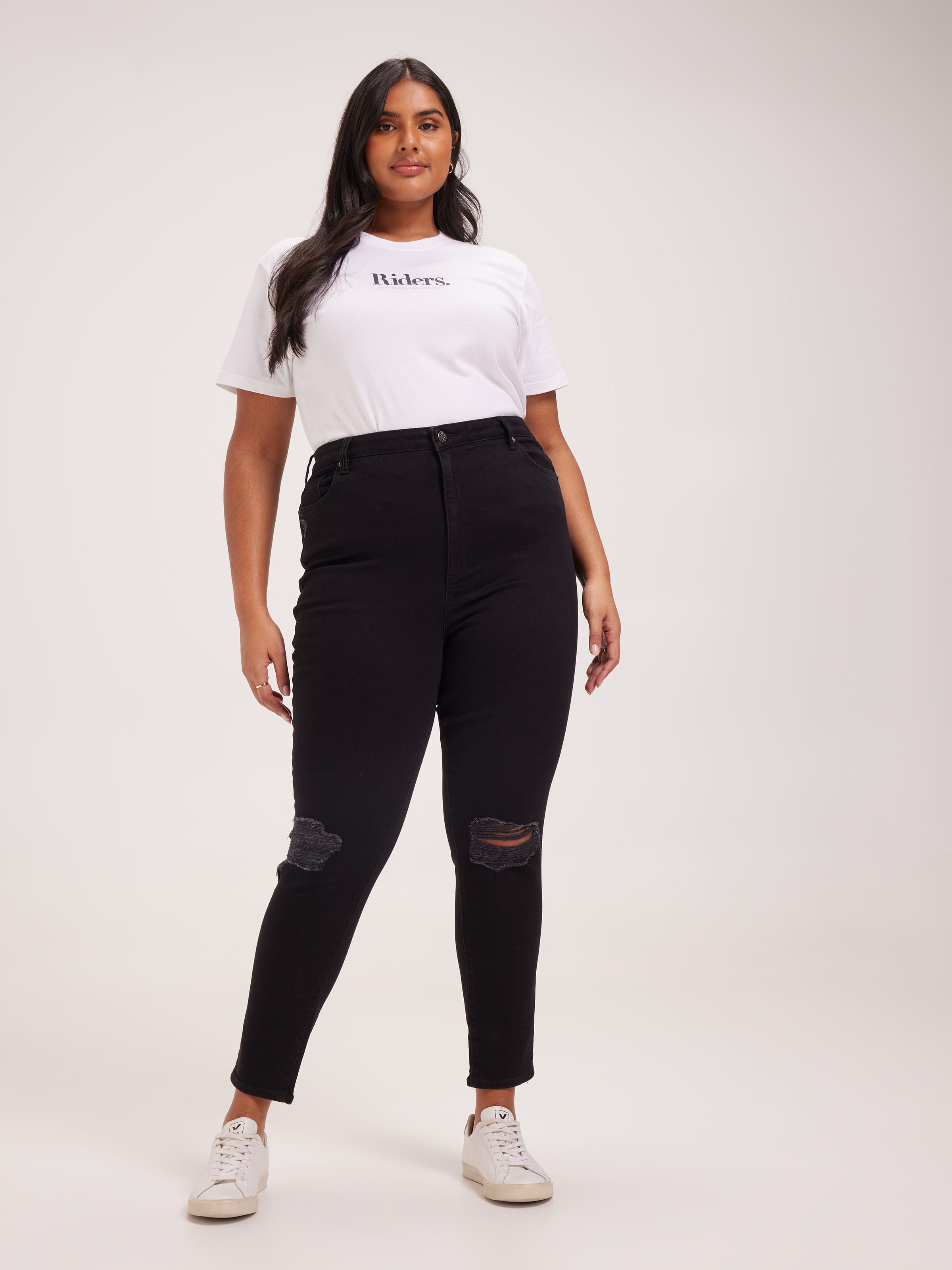 Hi Rider Super Skinny Jean In Black Ruin