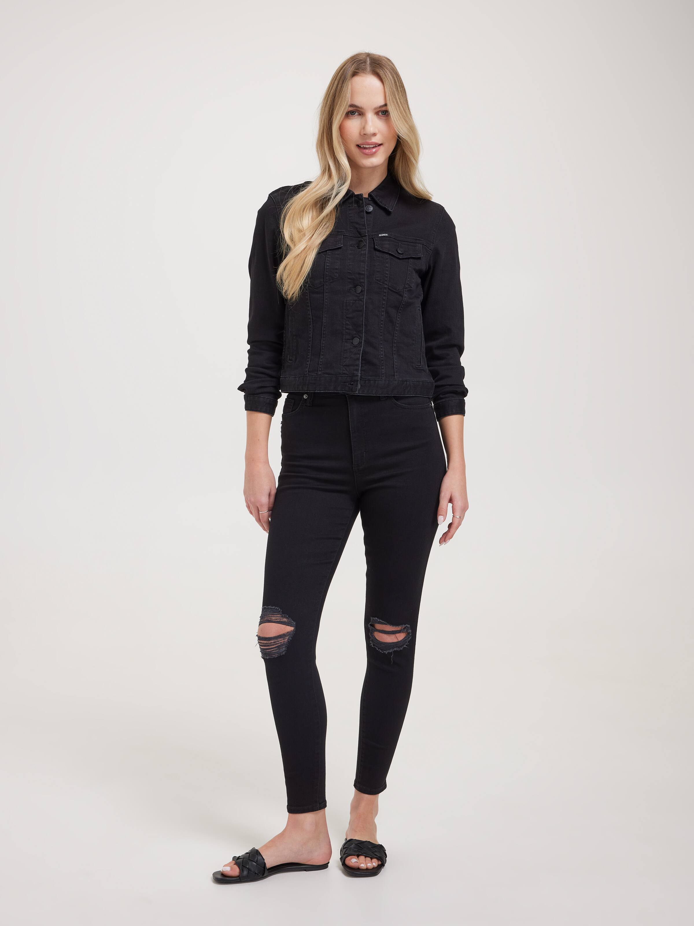 Hi Rider Super Skinny Jean In Black Ruin