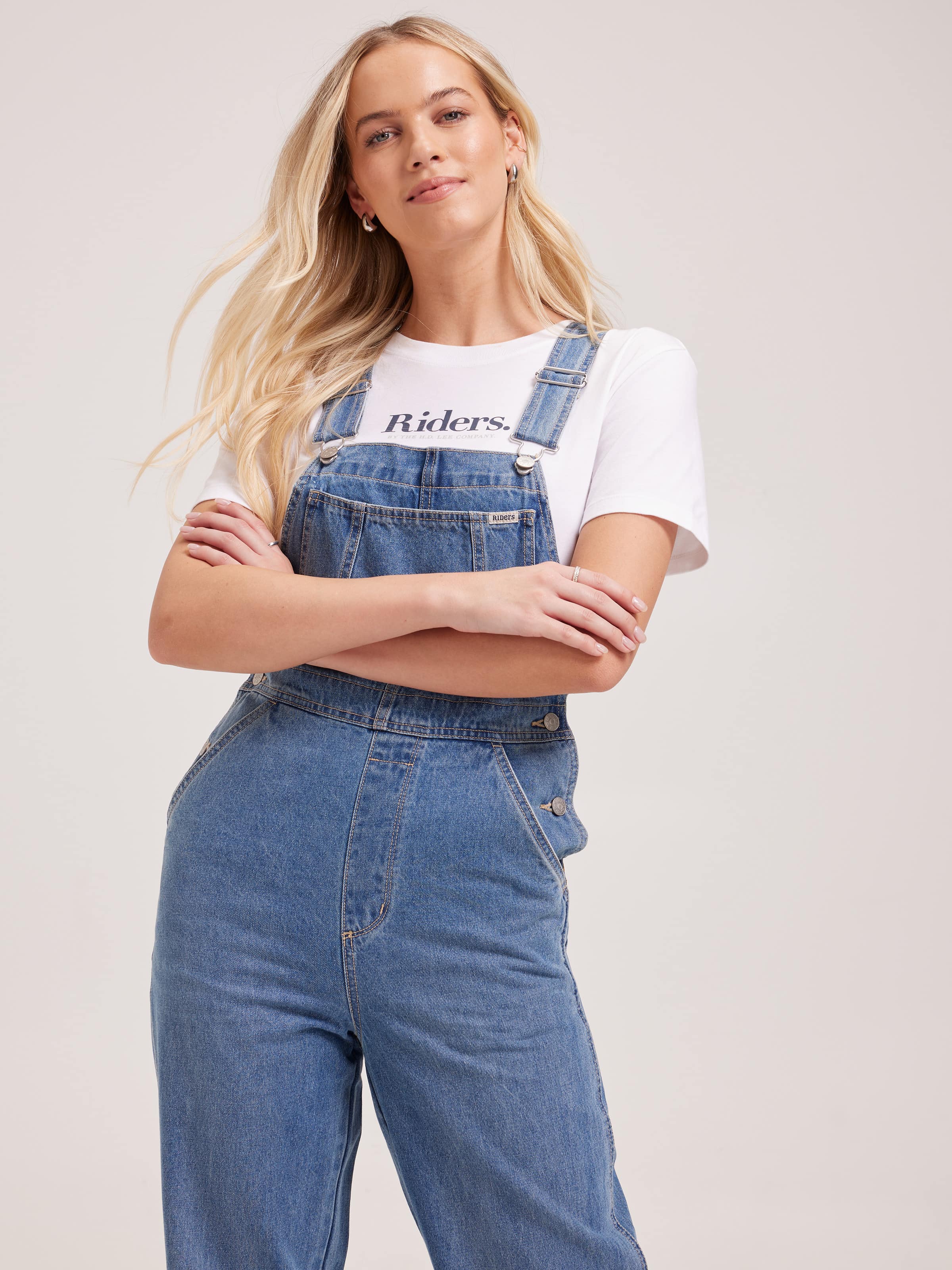 90S Relaxed Overall In Indigo Dream