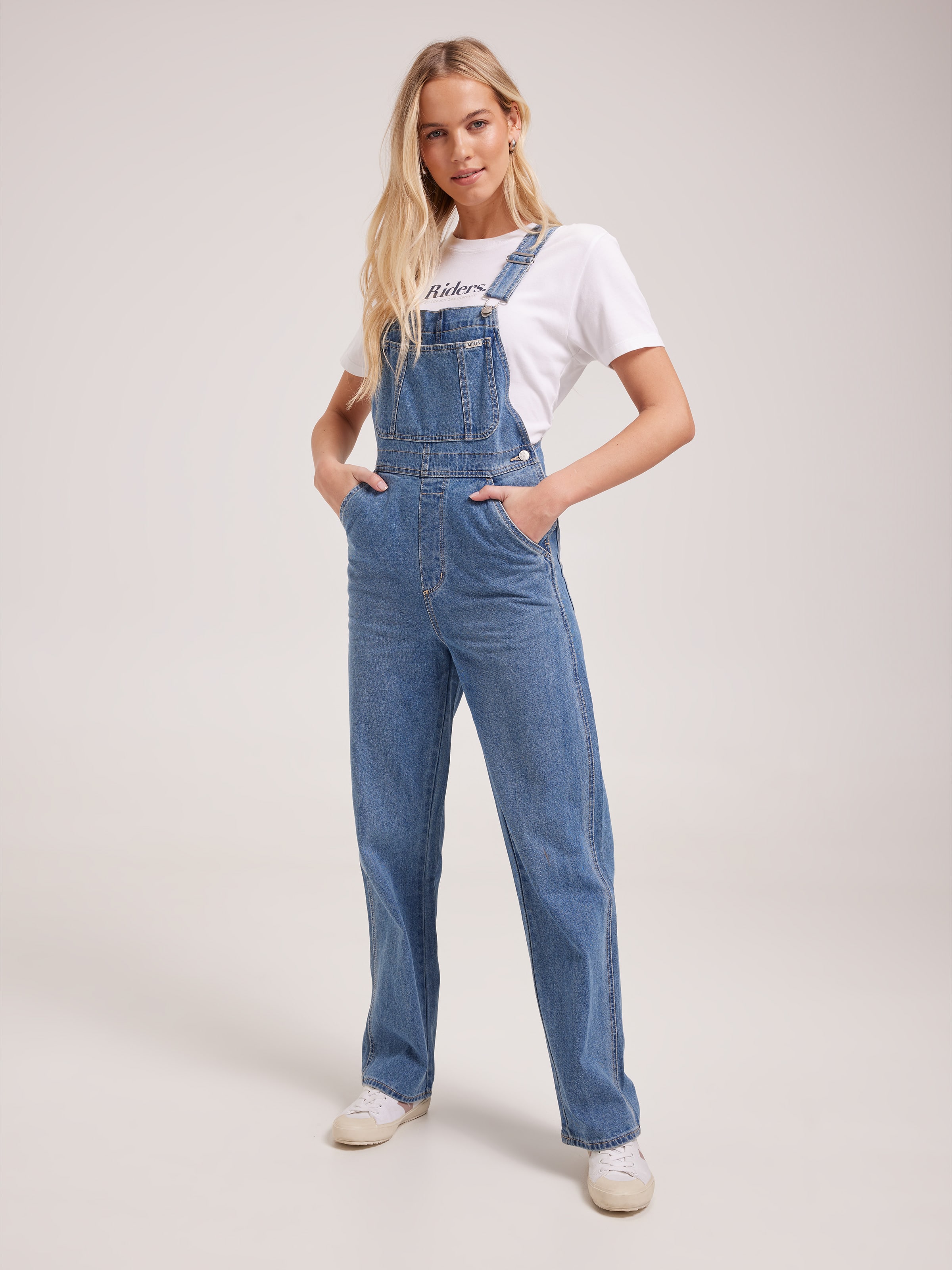 90S Relaxed Overall In Indigo Dream