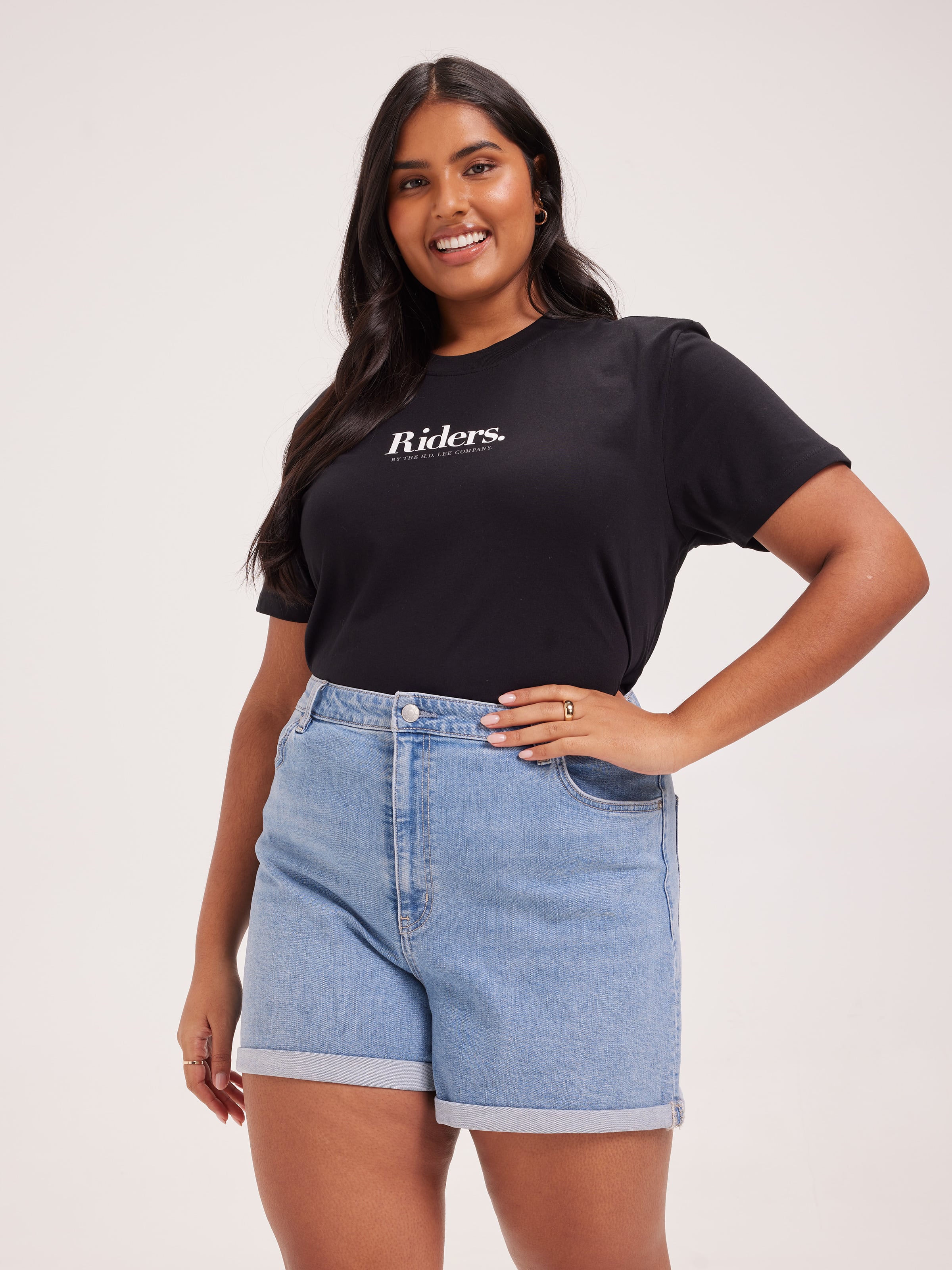 Girlfriend Short In Blue Mystique