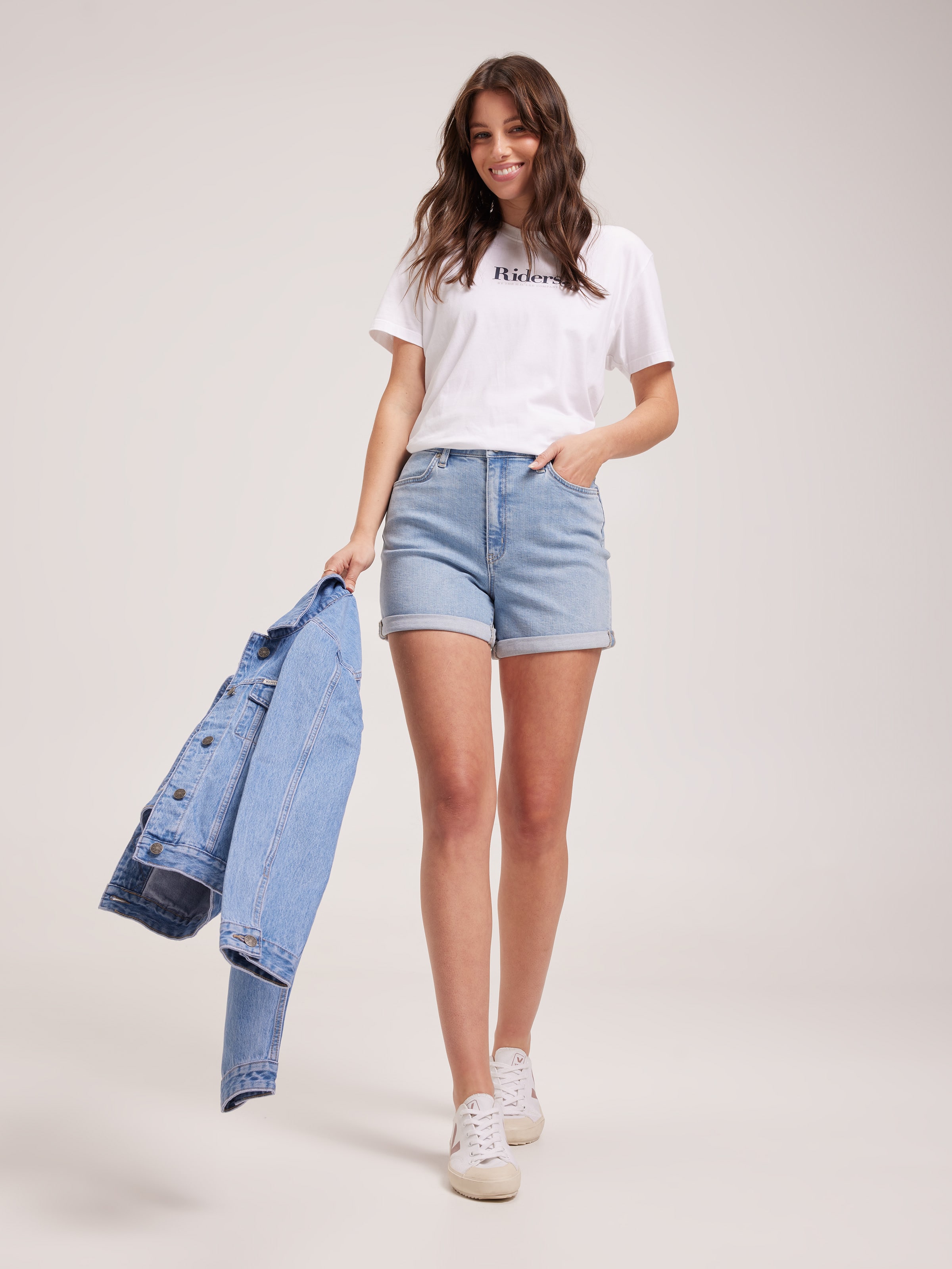 Girlfriend Short In Blue Mystique