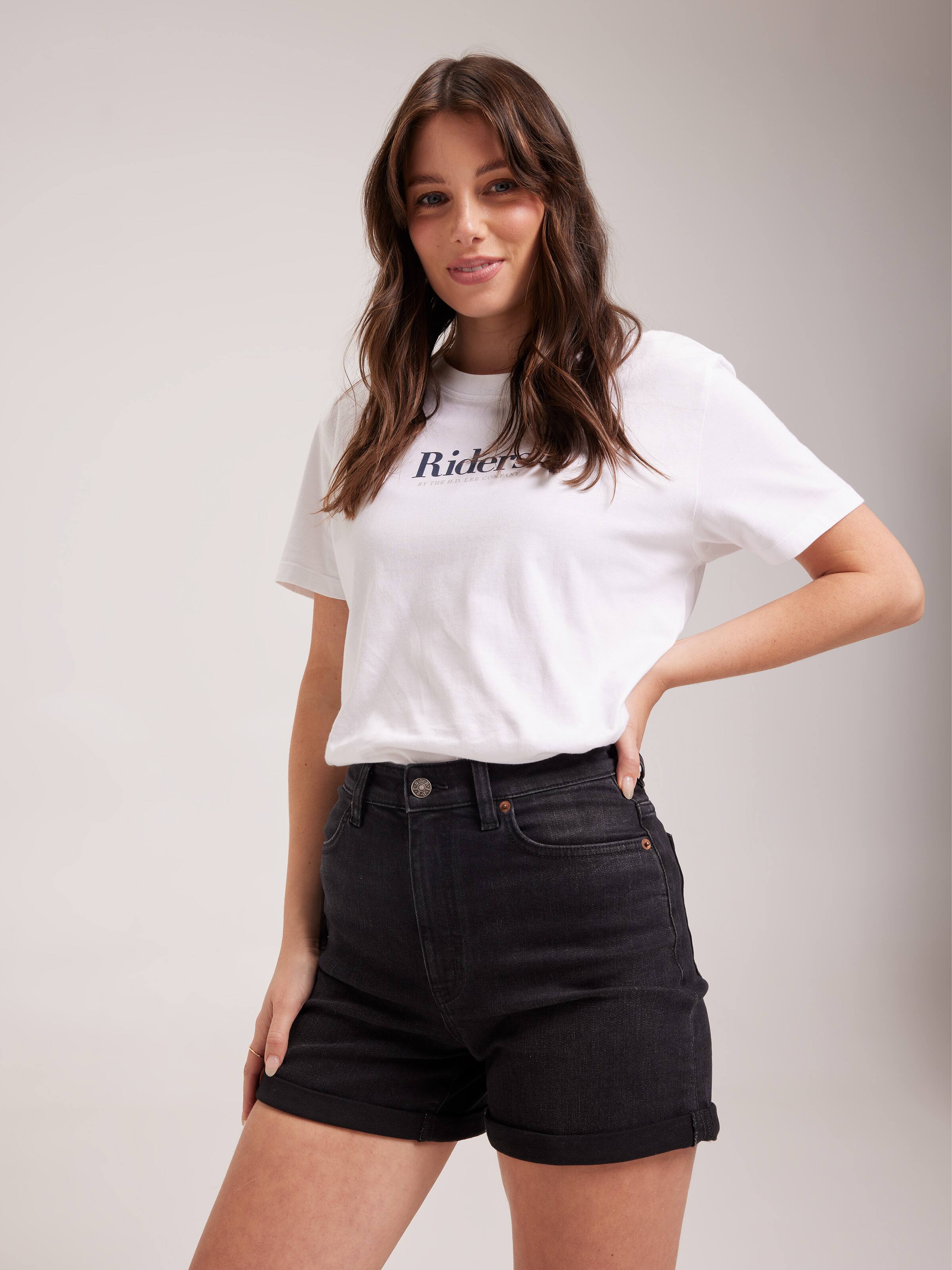 Girlfriend Short In Cinder Black