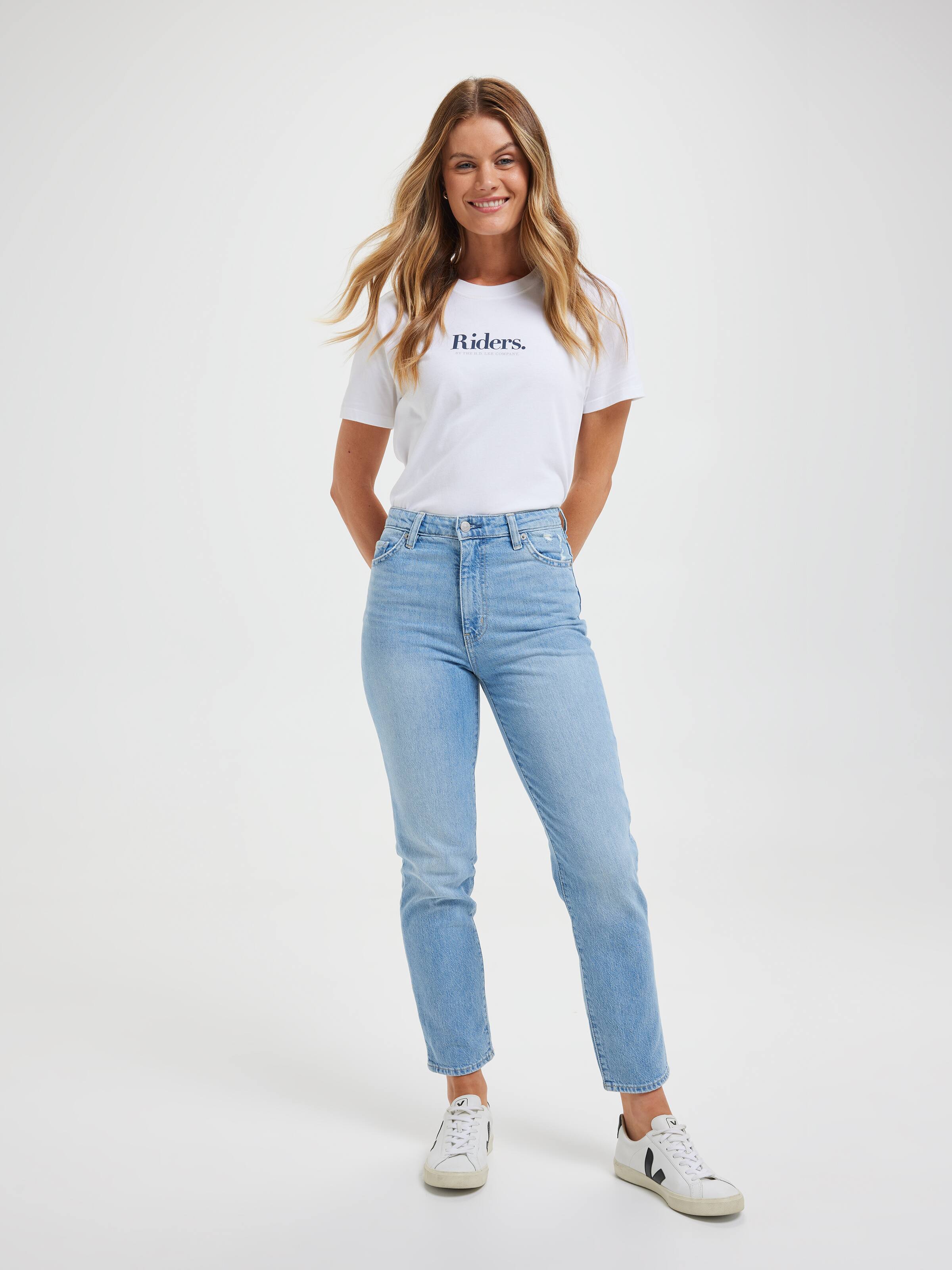 Hi Mom Jean In Indigo Truth