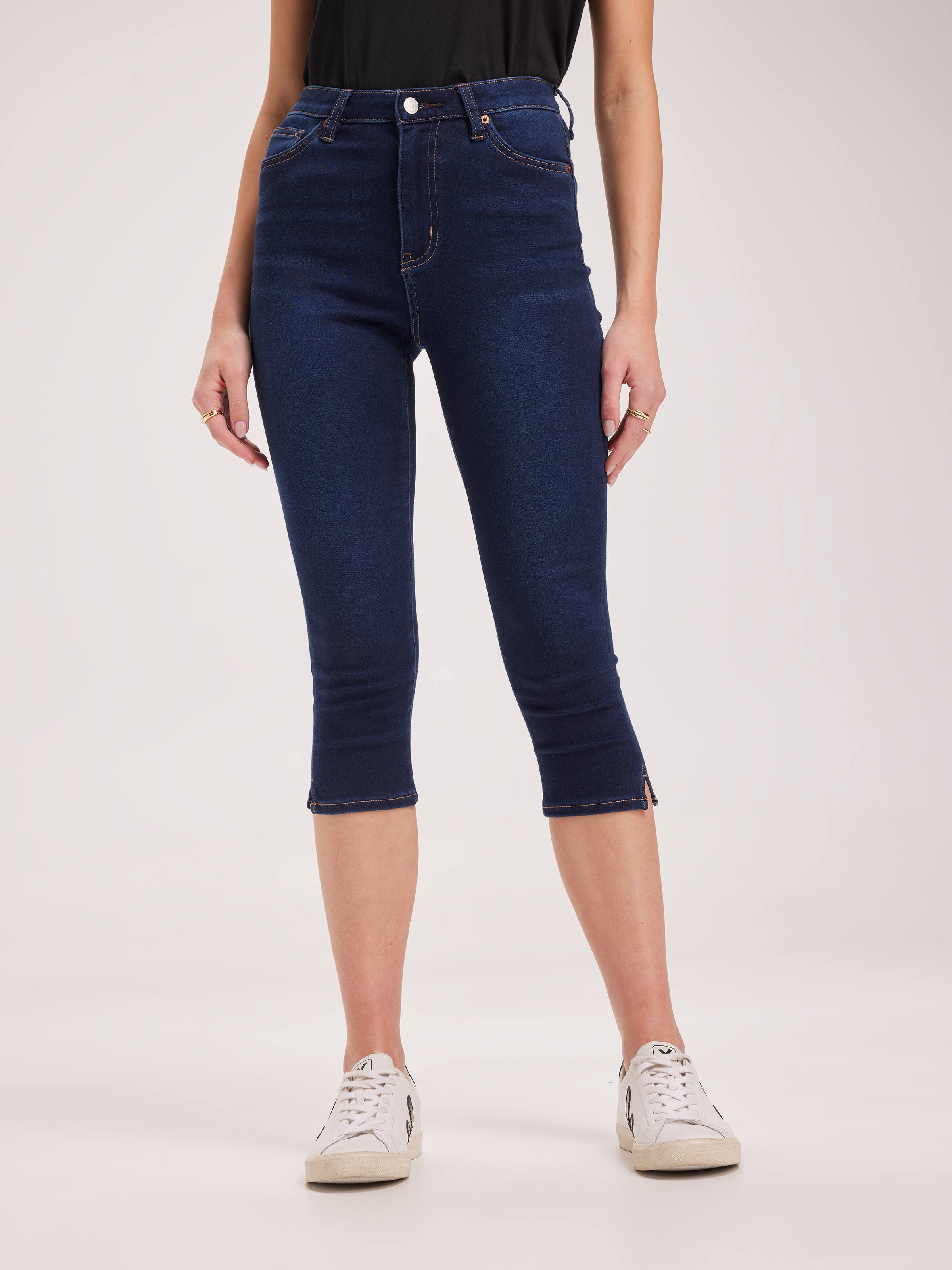 Hi Crop Jean In Indigo Mood