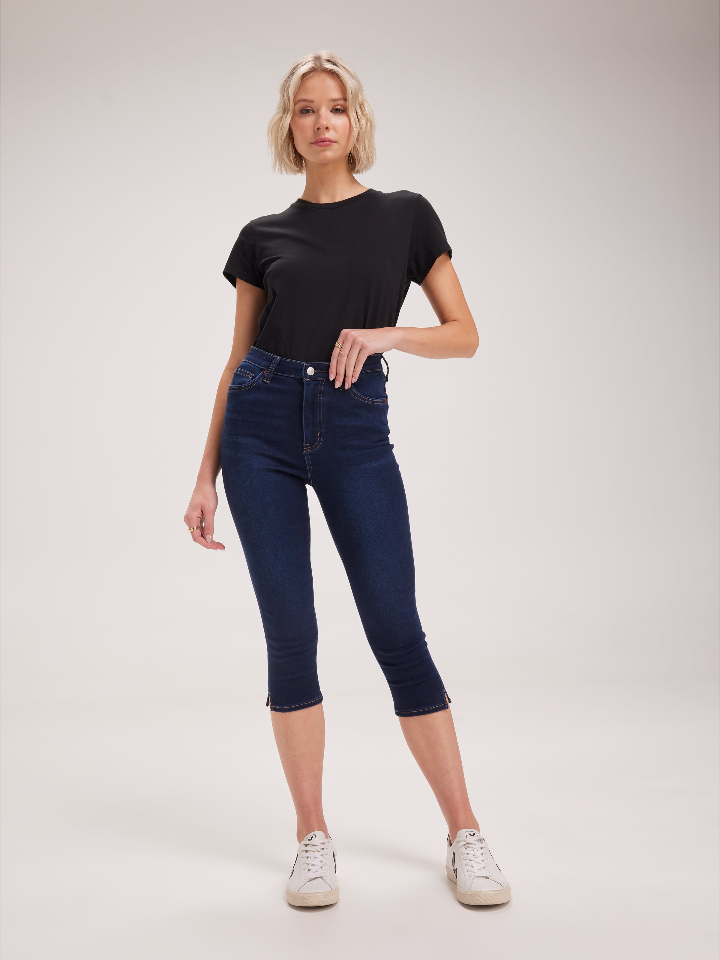 Hi Crop Jean In Indigo Mood