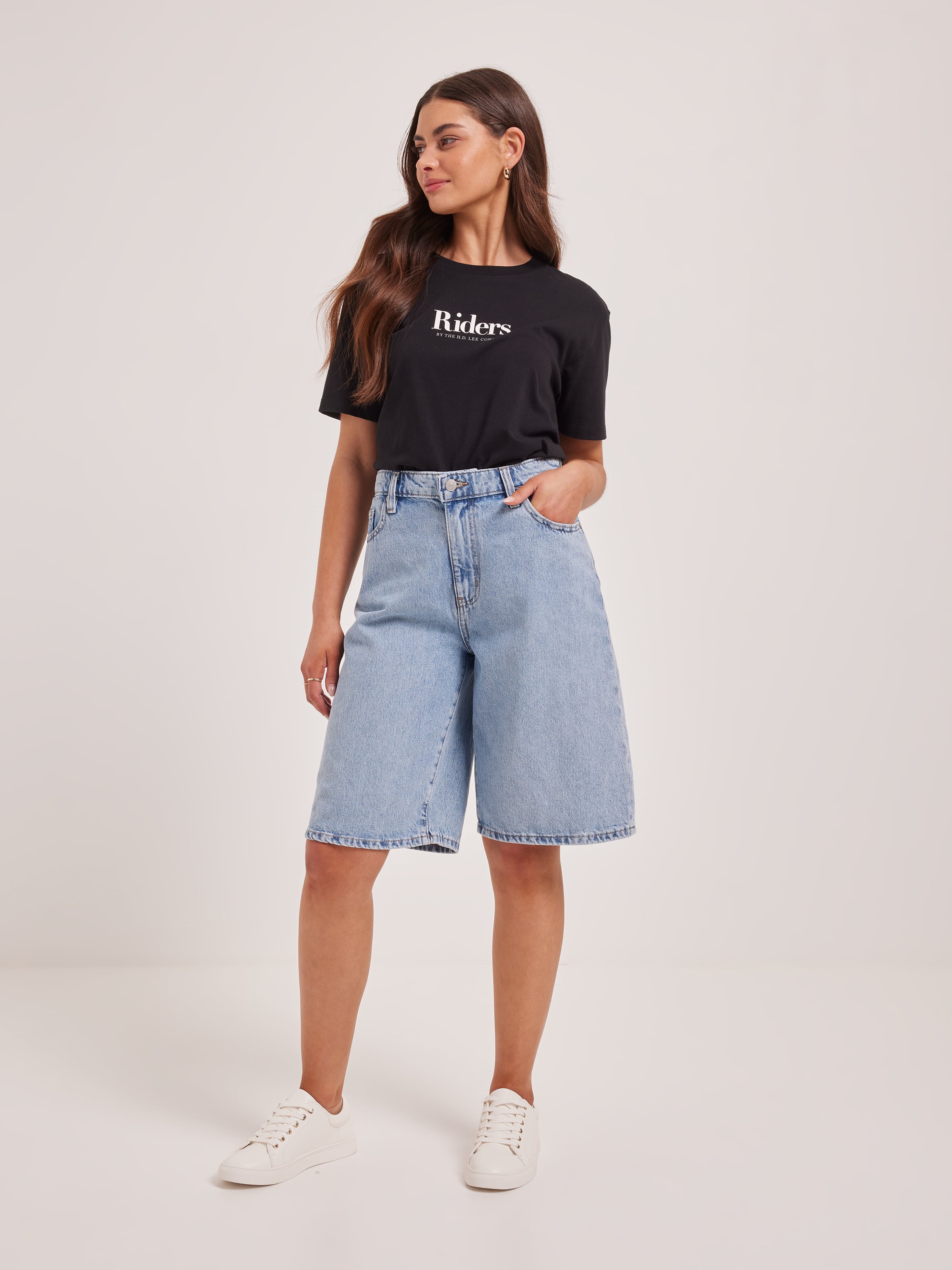 Slouch Jort In Lucid Blue