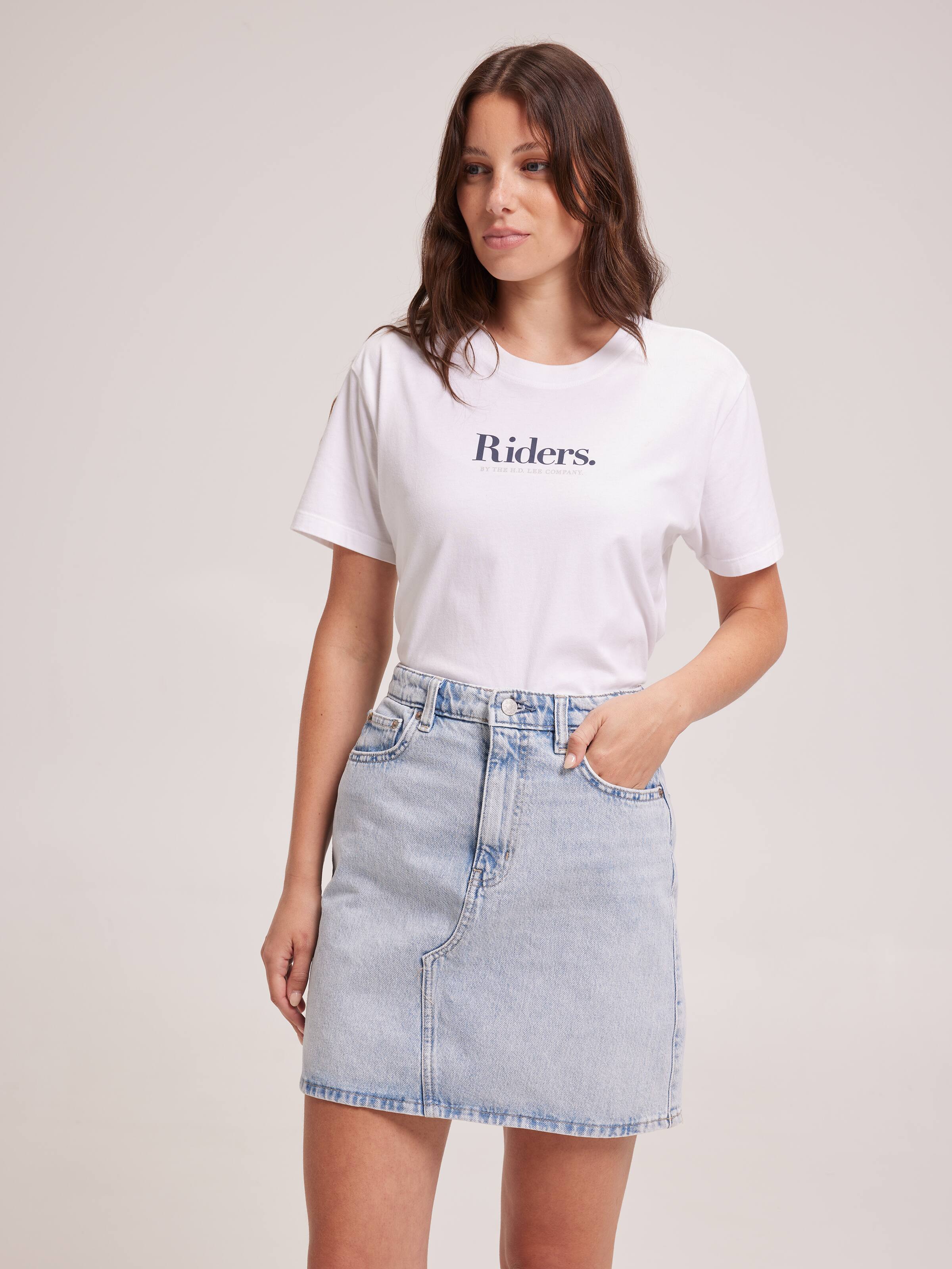 Hi Girlfriend Skirt In Indigo Drift