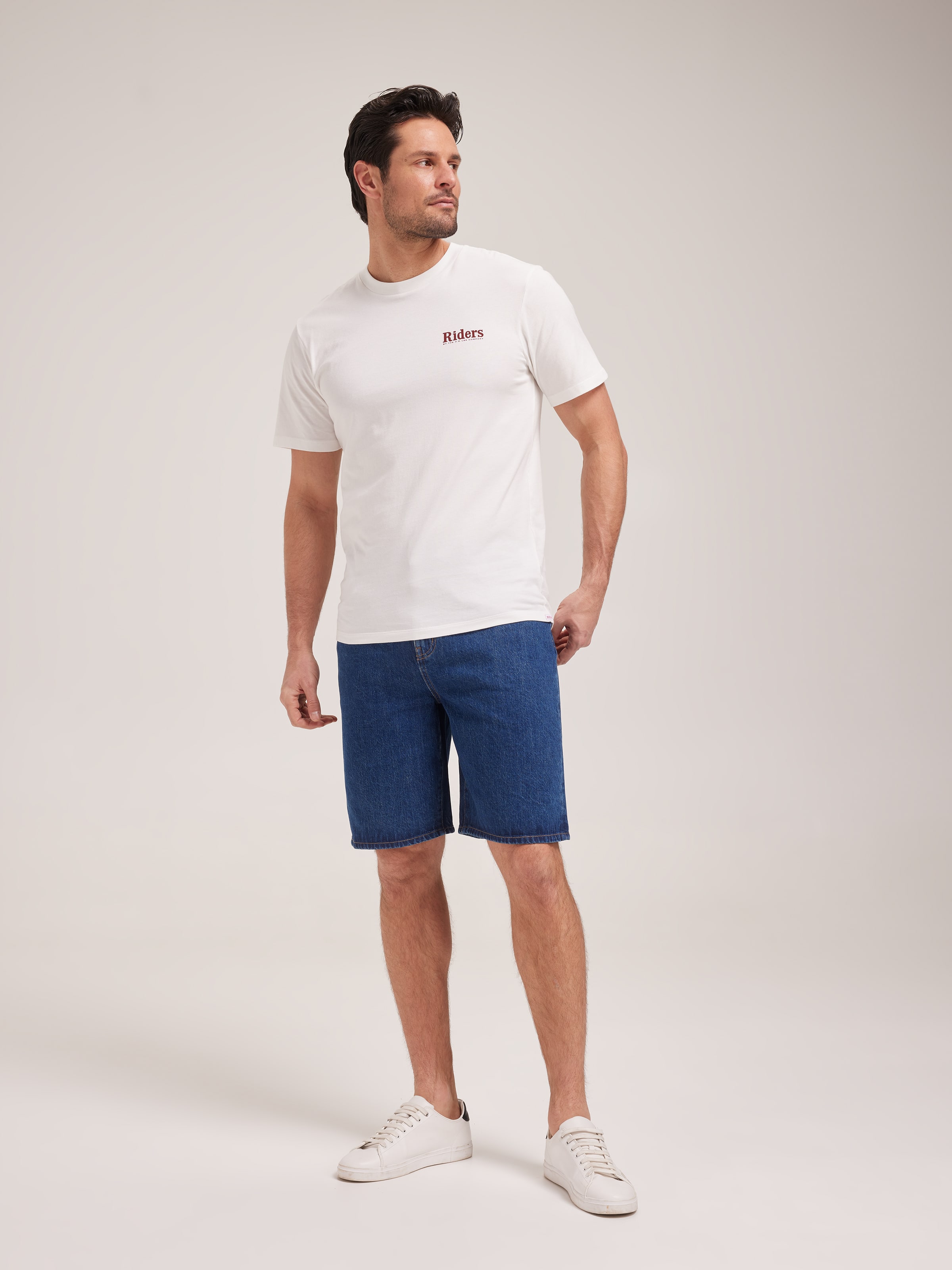 R5 Baggy Short In Worked Indigo