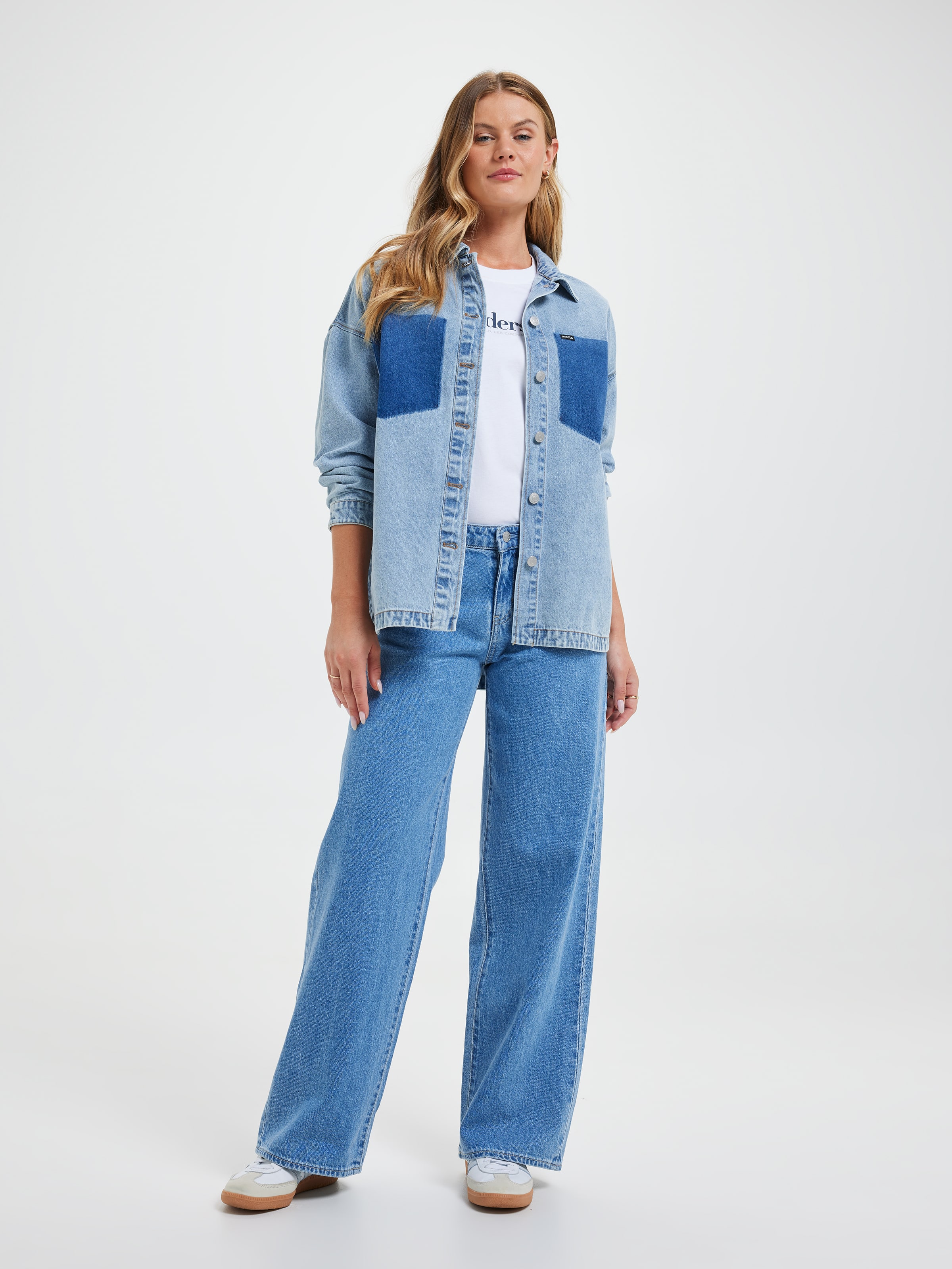 Low Slouch Jean In Blue Lement