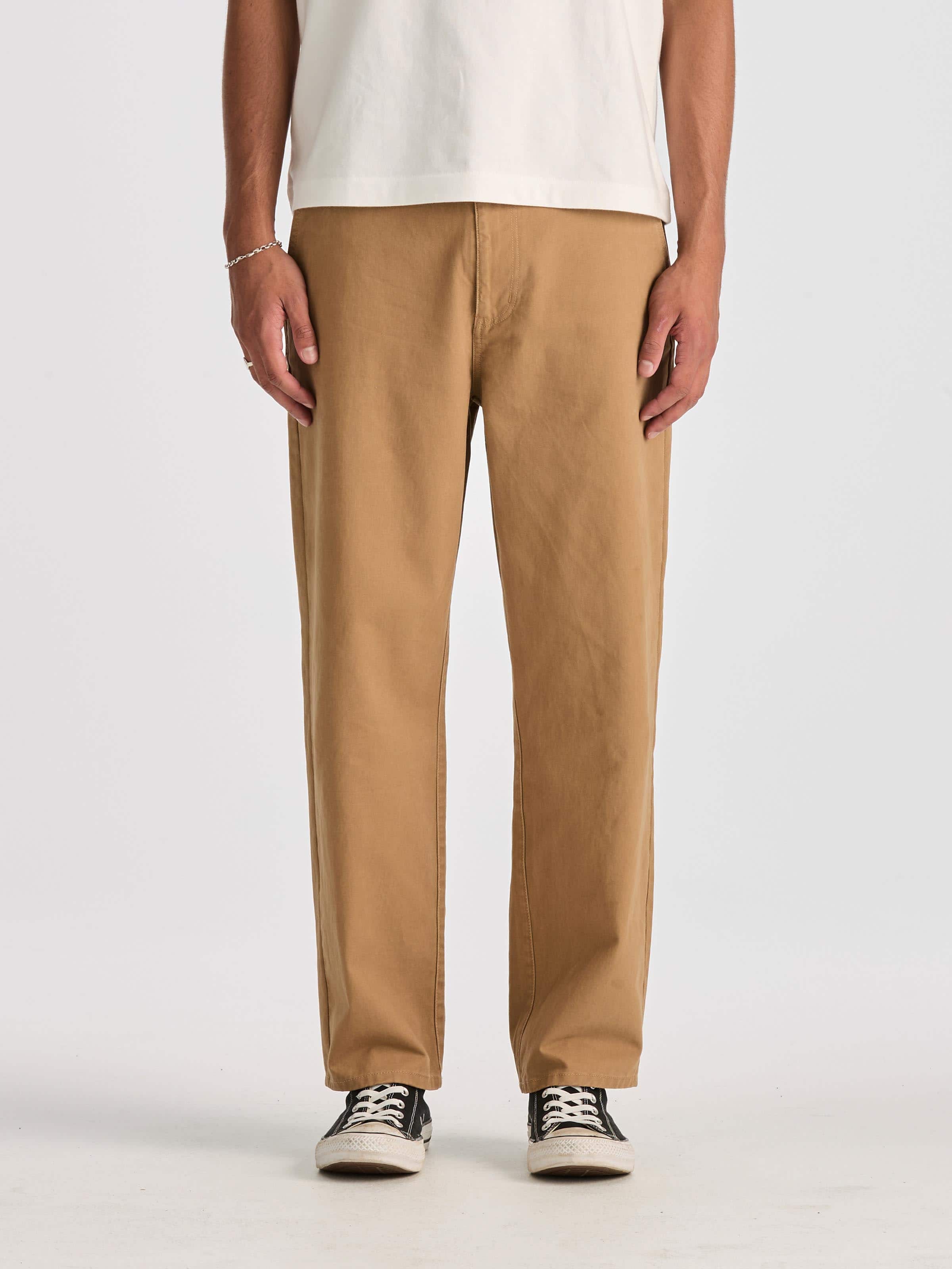R5 Relaxed Chino In Washed Camel